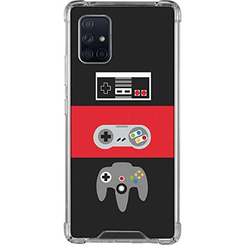 Skinit Clear Phone Case for Samsung Galaxy A71 5G - Officially Licensed Nintendo Controller Evolution Design | Protective Cover for Gaming & Everyday Use
