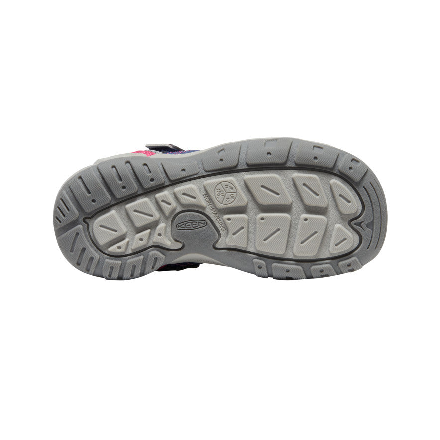 Little Kids' Knotch Peak Sneakers - Blue Depths/Pink Peacock | Comfortable Lightweight Sneakers for Toddlers & Preschoolers | Perfect for Playground, School & Everyday Wear