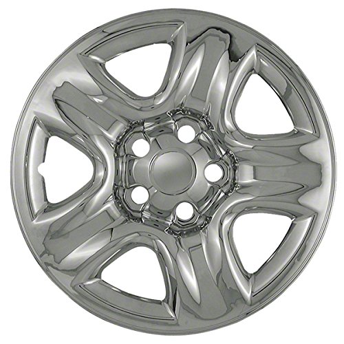 OxGord 16 Inch Wheel Skins for 2001-2007 Toyota Highlander - Set of 4 ABS Chrome Wheel Covers - Durable Replacement Hubcaps for 16