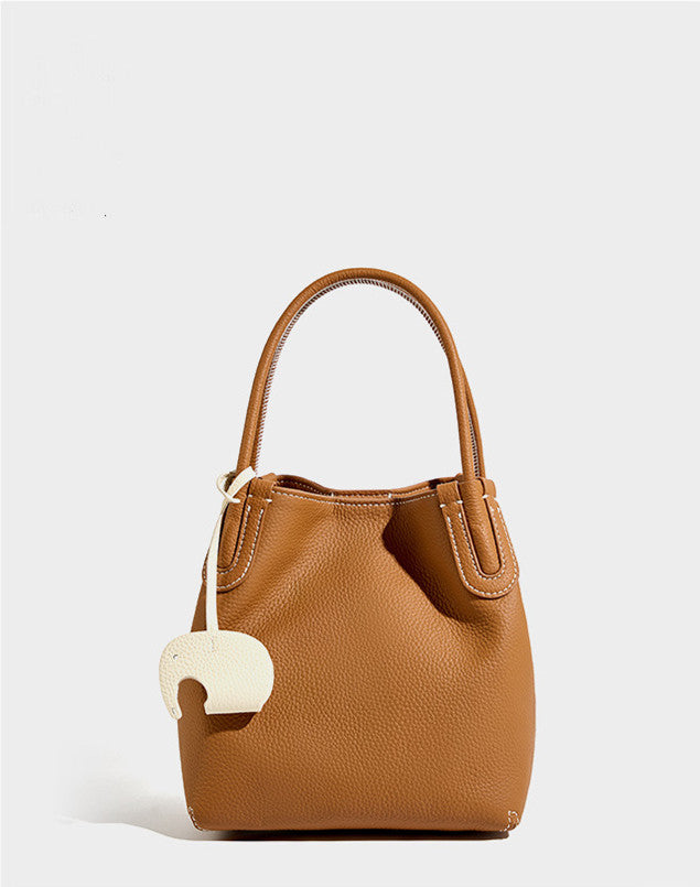 Mini Leather Bucket Bag for Women - Stylish Crossbody Purse with Adjustable Strap - Perfect for Travel, Shopping & Everyday Use
