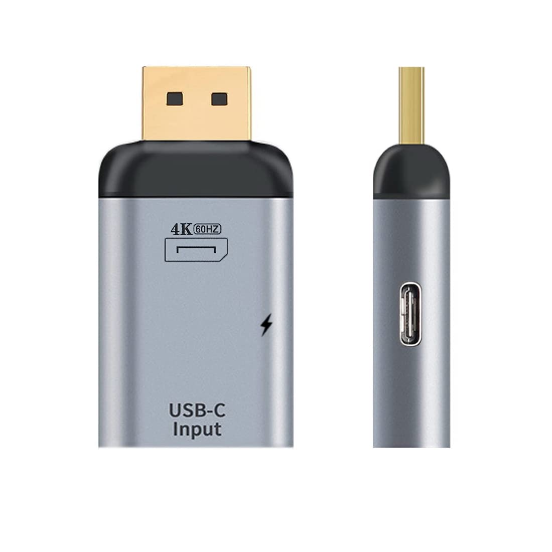 Chenyang USB C to DisplayPort Adapter with Charging Port - 4K@60Hz Video Converter for MacBook Pro/Air, Dell XPS, iPad Pro - Works with Monitors (Requires 10Gbps USB C Cable) | Home Office & Gaming Setup