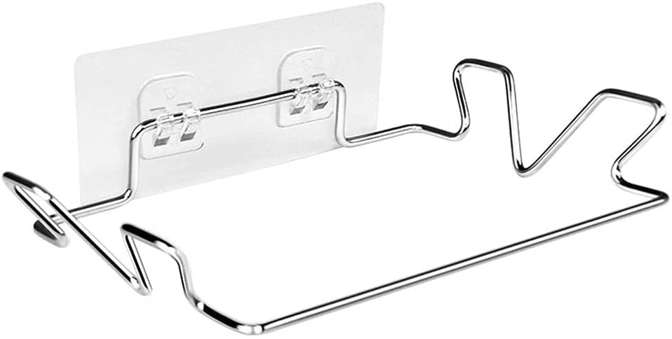 Stainless Steel Hanging Garbage Bags Holder - Under Cabinet Trash Bag Organizer for Kitchen, Bathroom & Closet Storage - Space Saving Solution for Home Organization