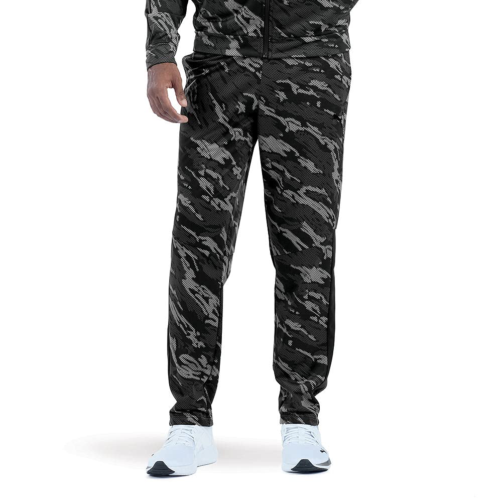 PUMA Men's Contrast Pants 2.0 - Athletic Training Joggers with Moisture-Wicking Fabric for Gym, Running & Casual Wear | Black/White Color Block Design