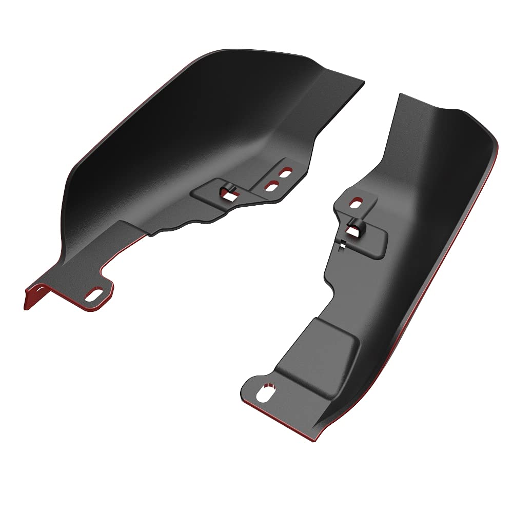 Advanblack 2024 Mid Frame Air Deflectors for Harley Touring Models - Compatible with Road Glide, Street Glide, Road King & Electra Glide (2009-2025) - Red Hot Sunglo - Reduce Wind Buffeting for Comfortable Long Rides