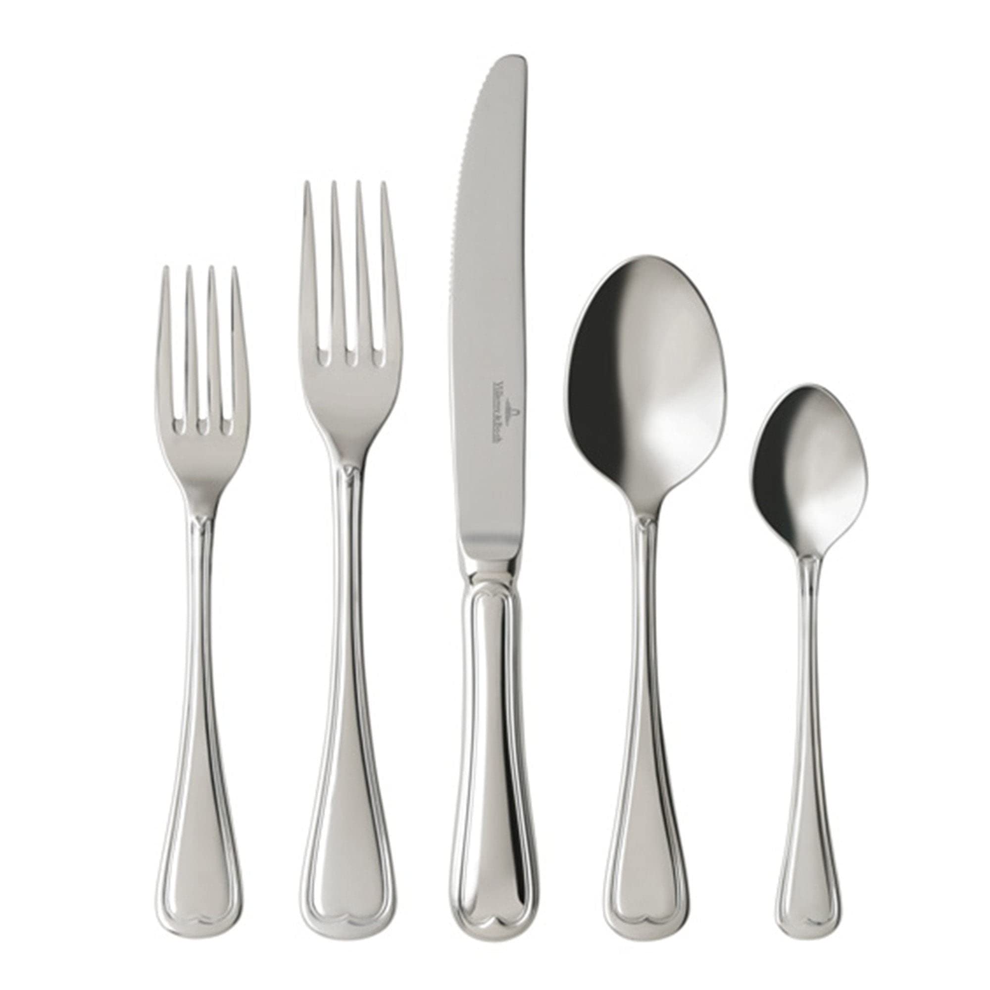 Villeroy & Boch French Garden 20-Piece Flatware Set - Elegant Stainless Steel Cutlery for Fine Dining, Wedding Gifts & Upscale Entertaining