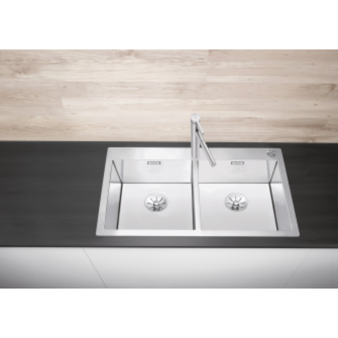 Blanco Claron 400/400 IF/A Stainless Steel Inset Sink Bowl - Premium Kitchen Sink for Modern Homes, Perfect for Food Prep & Dishwashing