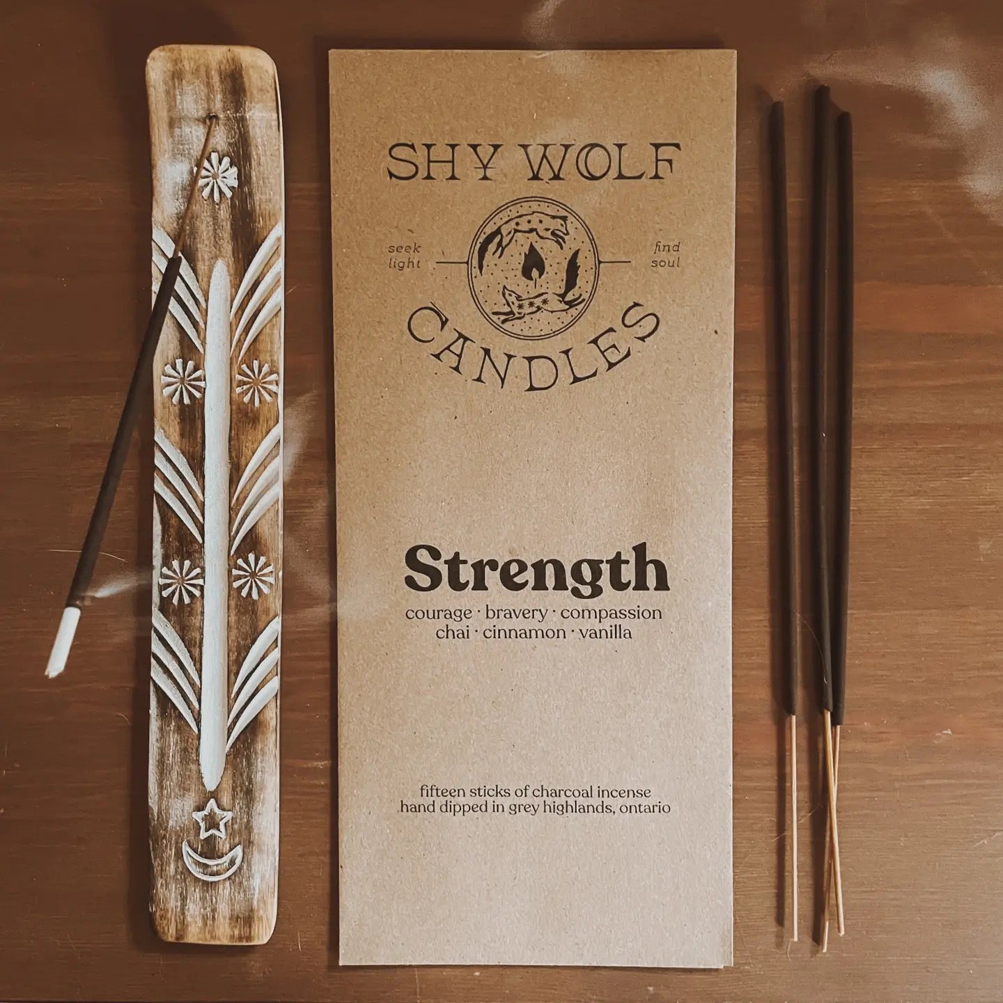 Strength Incense Sticks - Natural Aromatherapy for Meditation, Yoga & Relaxation - Enhance Focus & Spiritual Well-Being
