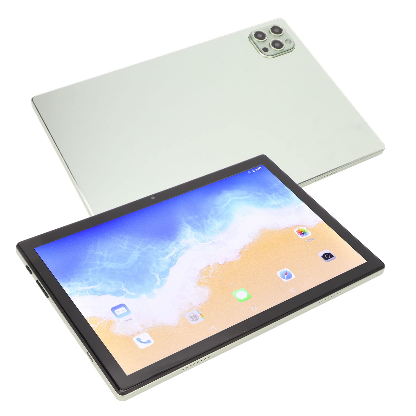 10.1-inch Gaming Tablet with 3200x1440 Resolution, Dual SIM, 10GB RAM & 128GB Expandable Memory - Light Green - Perfect for Office Work, Mobile Gaming & Travel Entertainment