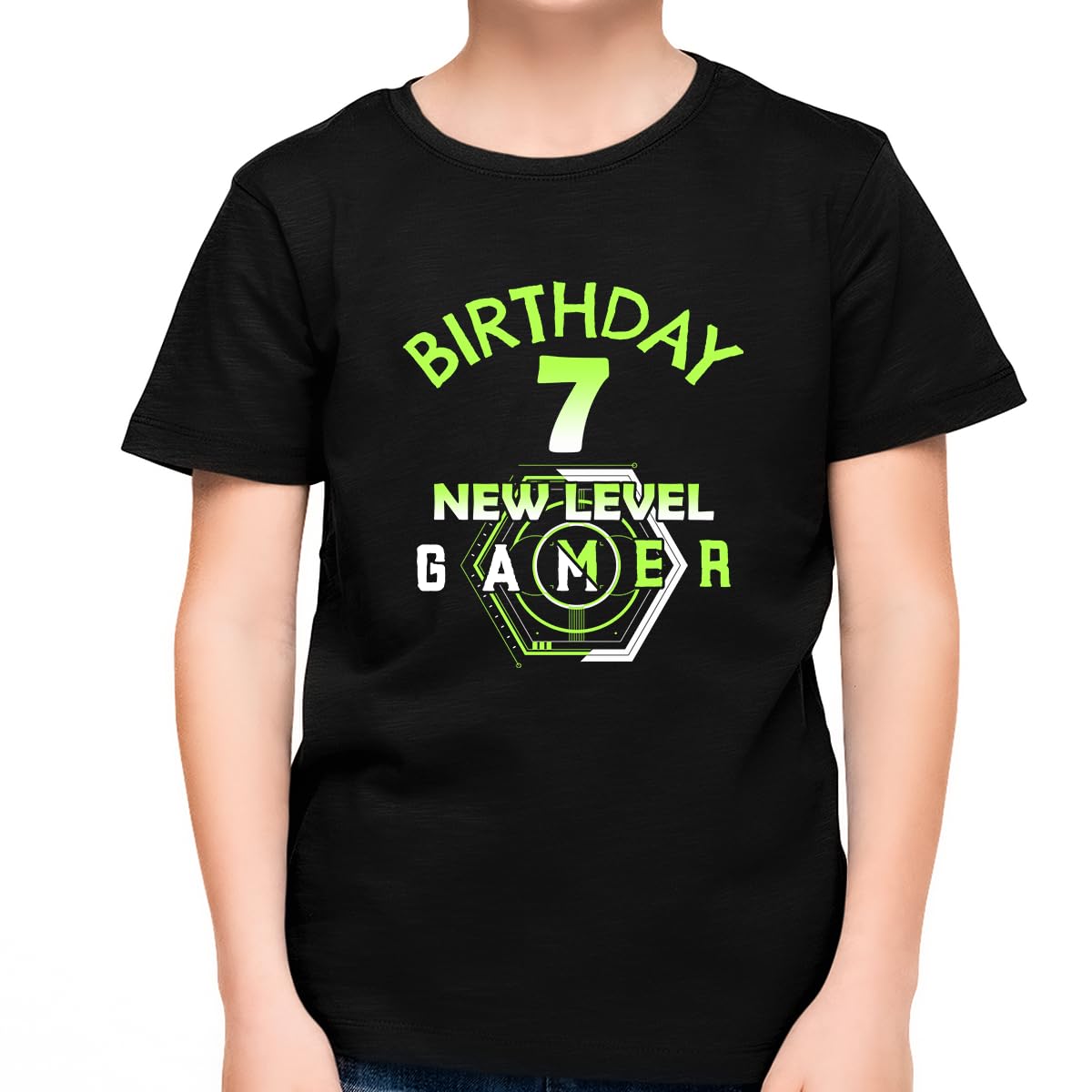 7th Birthday Shirt for Boys - Cool Gamer Themed T-Shirt | Perfect for Birthday Parties, Gaming Events & Special Celebrations