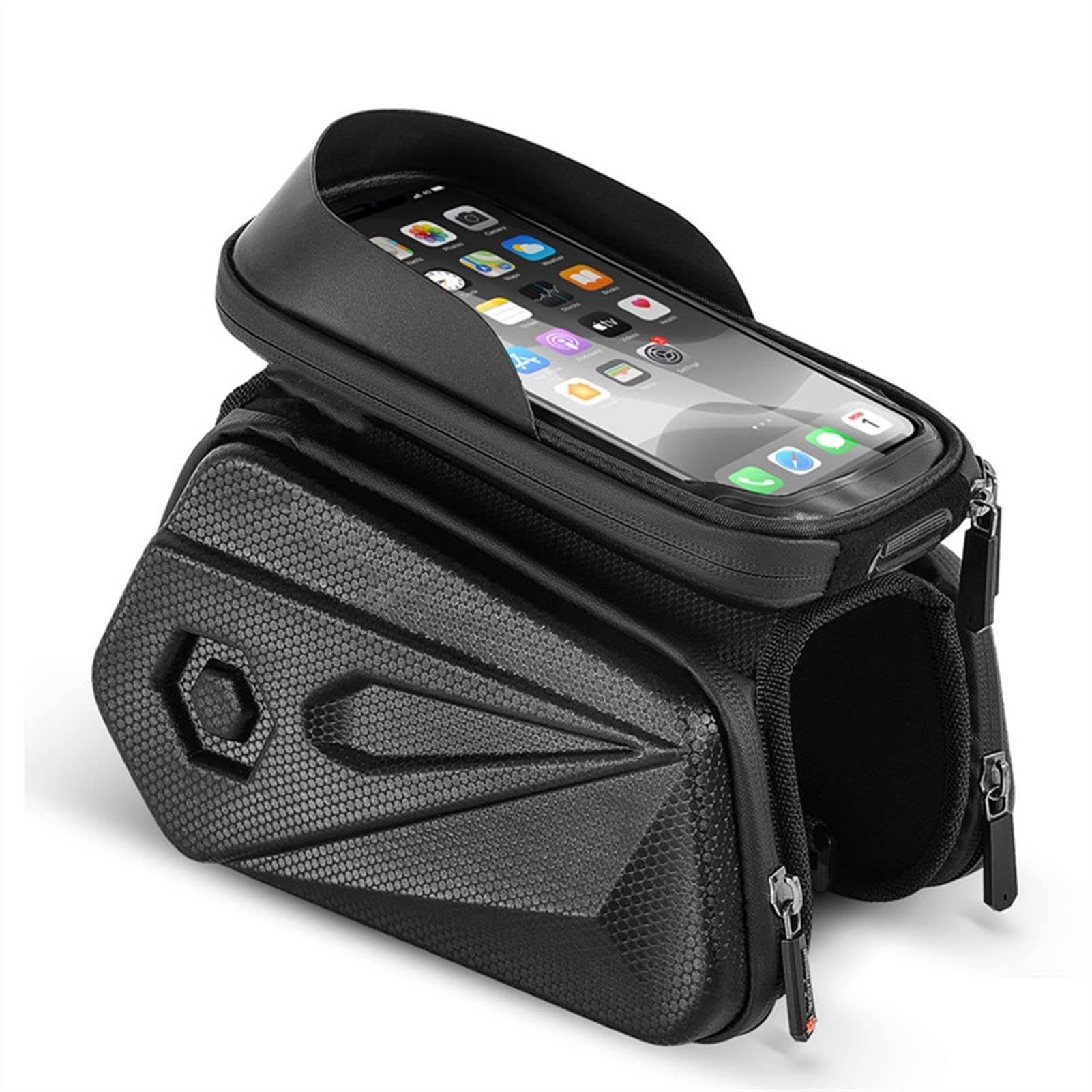 Zenglingliang Waterproof Bicycle Front Frame Bag - Hard Shell Storage for MTB & Cycling Gear - Perfect for Phone, Tools & Accessories - Ideal for Commuting, Mountain Biking & Outdoor Adventures