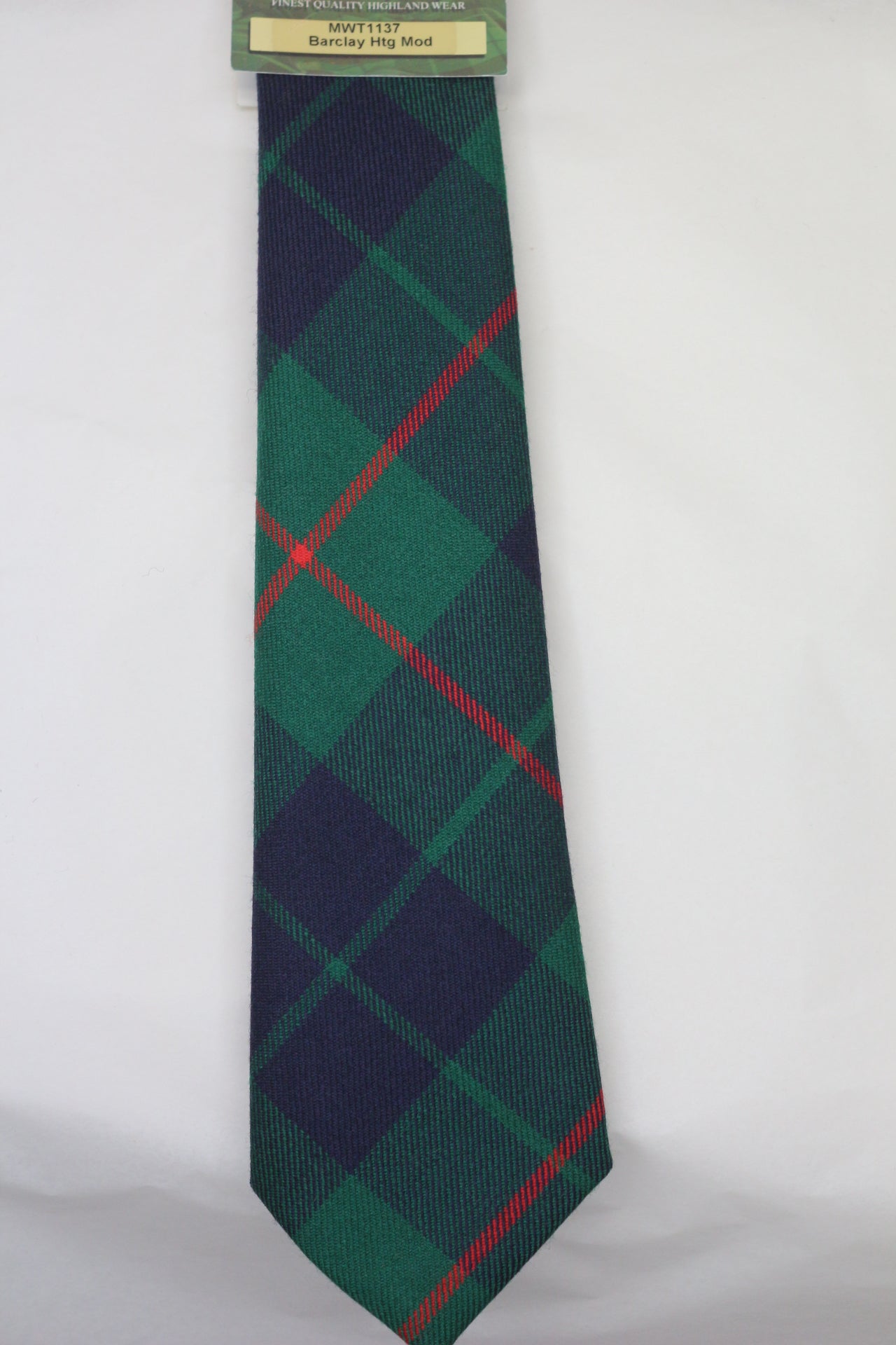 Barclay Modern Hunting Tartan Tie for Men - Classic Scottish Plaid Necktie for Formal Events, Weddings & Business Attire