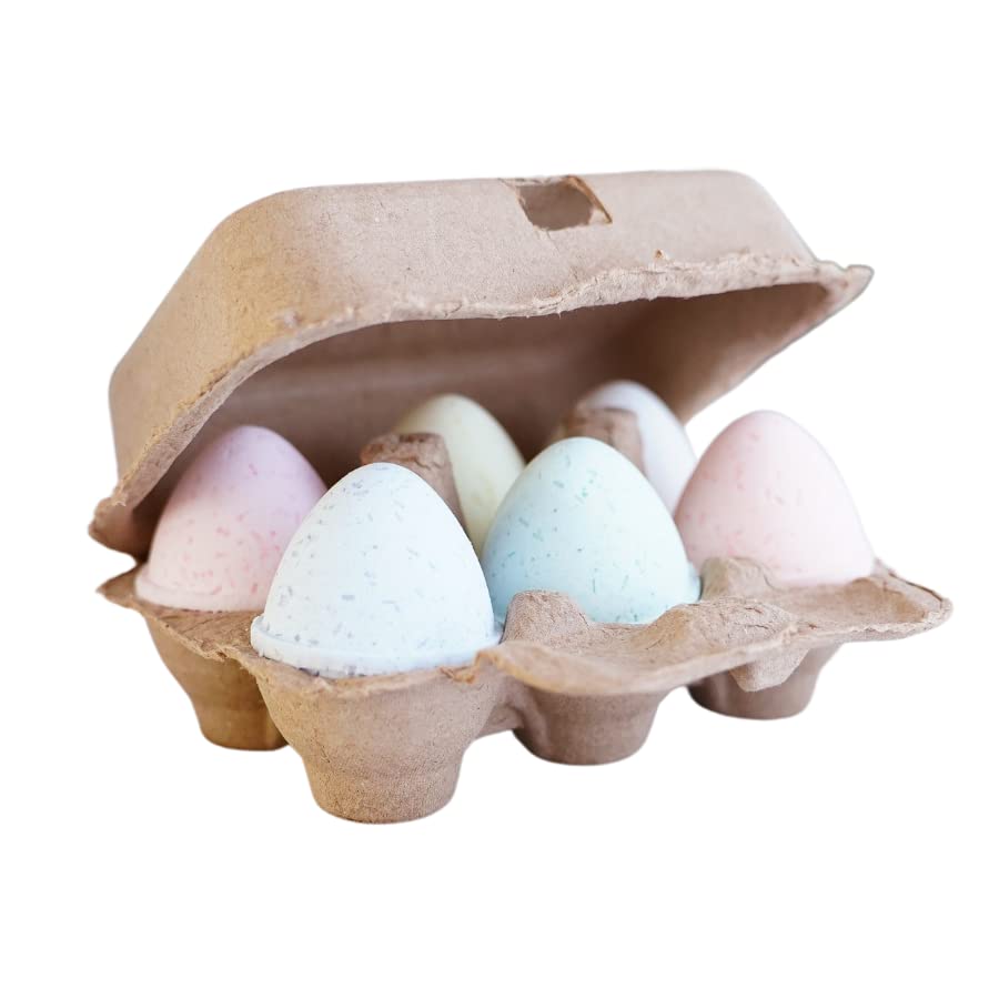 Handmade Essential Oil Easter Egg Bath Bombs Gift Set of 6 - Natural Aromatherapy for Relaxation & Skin Care - Perfect for Easter Gifts, Spa Day, and Home Decor