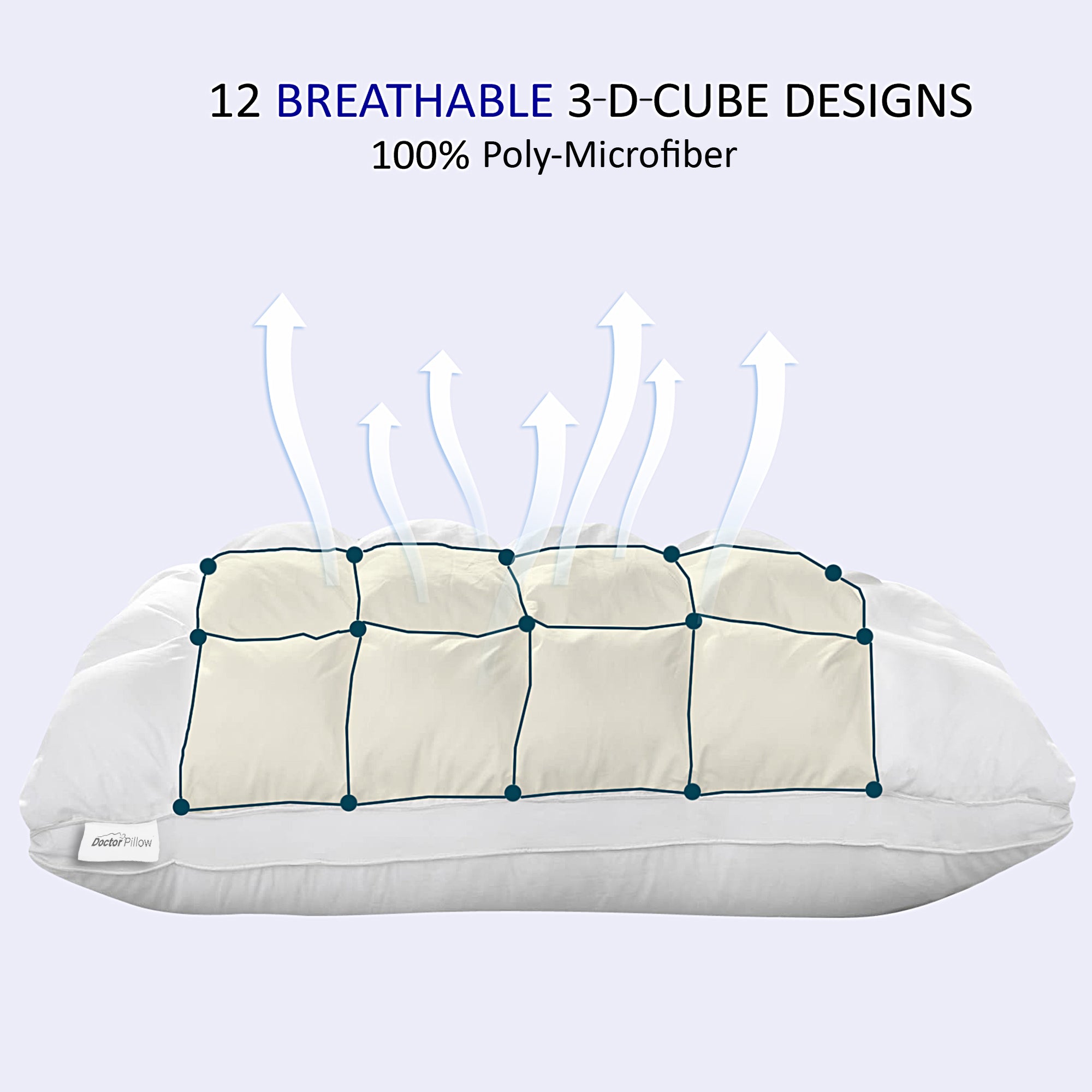 Doctor Pillow Hybrid Ice Pillow - Cooling Gel Memory Foam Pillow for Neck Pain Relief, Hot Sleepers & Migraine Sufferers - Perfect for Side, Back & Stomach Sleepers