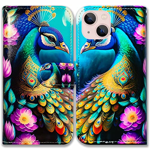 Colorful Peacock Mandala Flowers