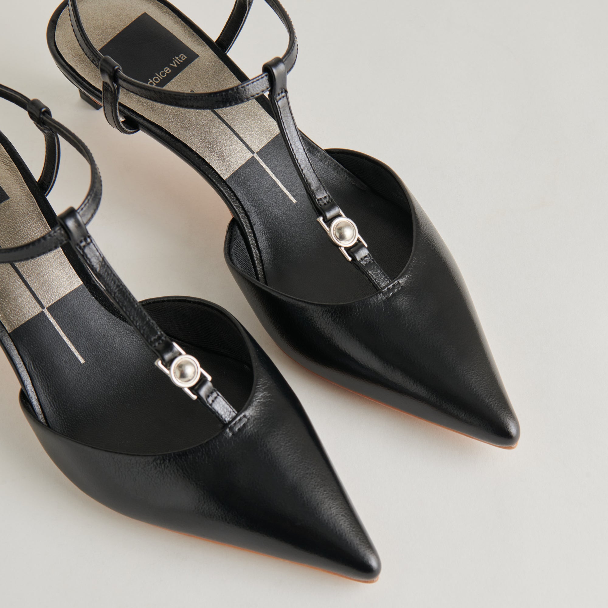 LAVON Black Leather High Heels for Women - Stylish & Comfortable Dress Shoes for Parties, Weddings & Evening Events