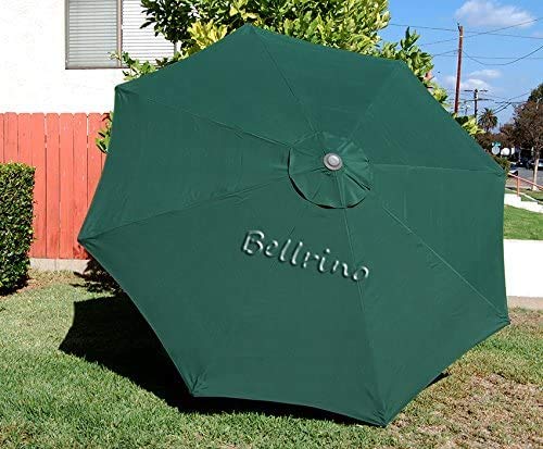 BELLRINO DECOR 7.5ft Replacement Canopy for Patio Umbrella - Fits 8-Rib Market Table Umbrellas (Green-78) | Perfect for Outdoor Dining, Poolside Lounging & Backyard Shade