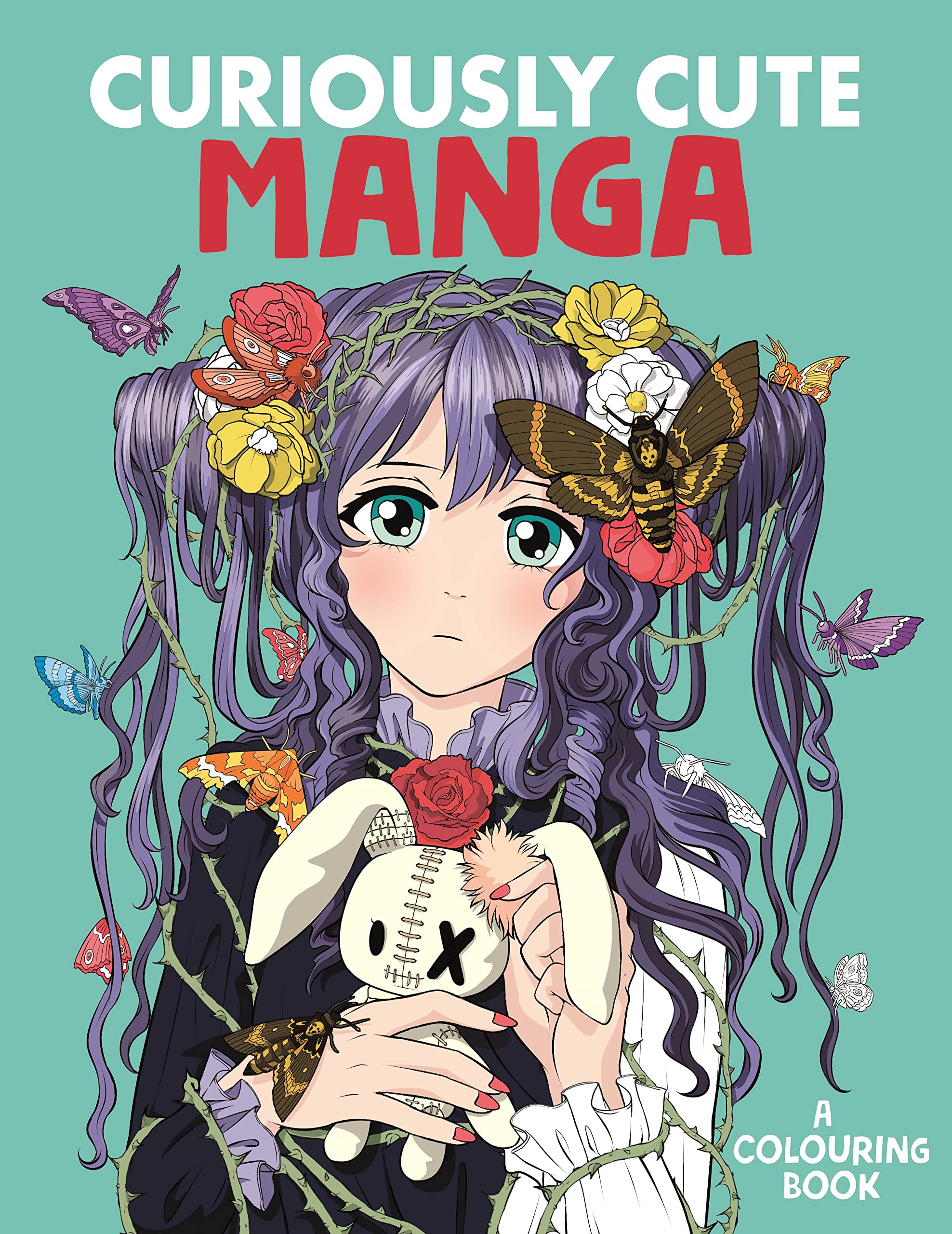 Curiously Cute Manga Coloring Book for Adults & Teens - Stress Relief & Creative Art Therapy | Perfect Gift for Anime Fans & Relaxation