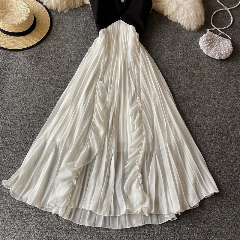 Elegant Backless Pleated Dress with Spaghetti Straps - Fairy-Inspired Long Maxi Dress 1717 | Perfect for Summer Weddings, Beach Vacations & Boho Parties