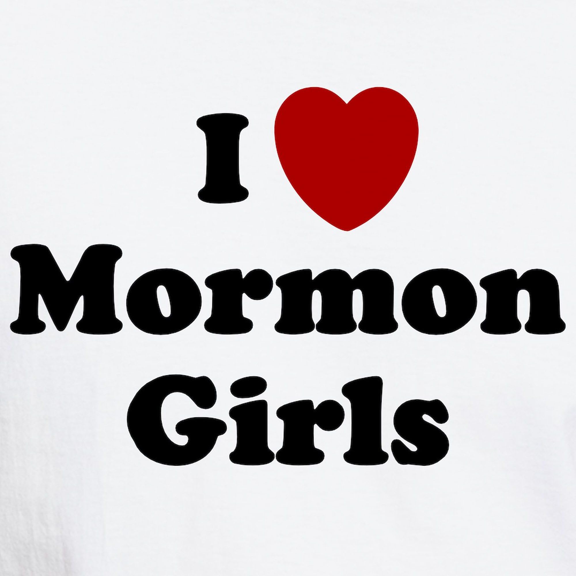 I Love Mormon Girls T-Shirt for Men - 100% Cotton Classic White Graphic Tee | Casual Wear, Church Events & Everyday Outfits