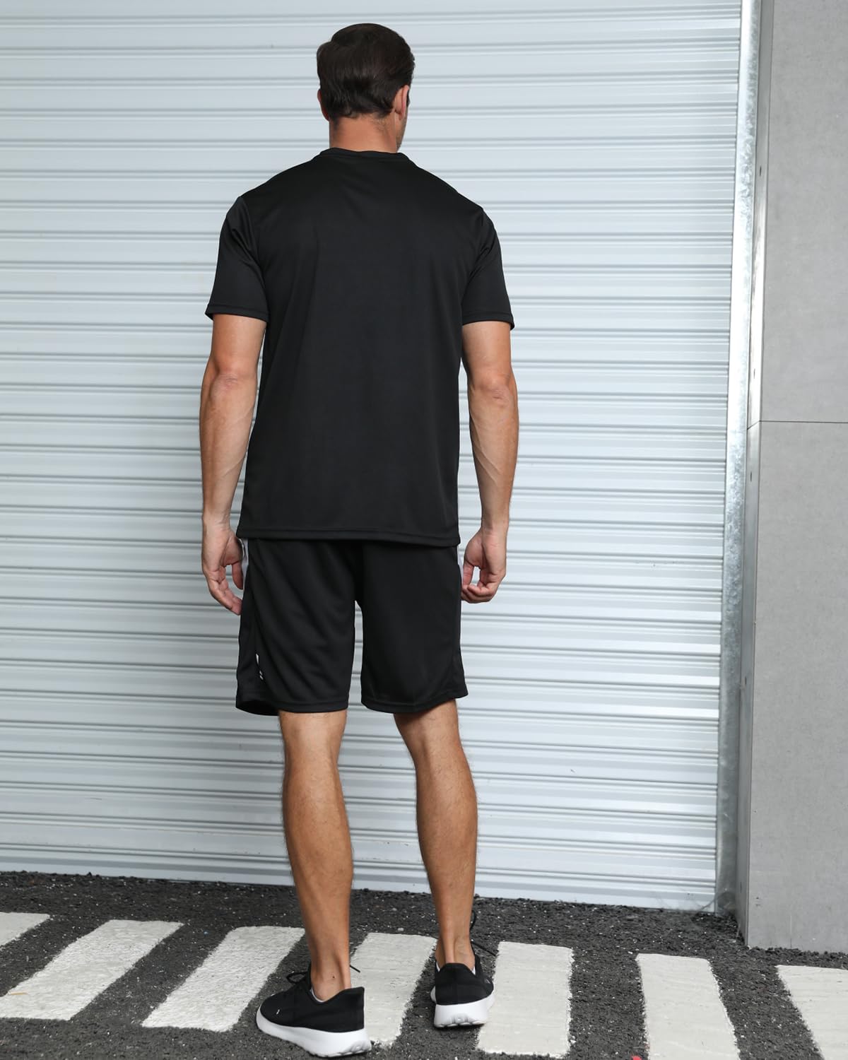 **Men's 3-Pack Workout Sets - Athletic Short Sleeve Shirts & Shorts for Soccer, Basketball, Running, Gym & Football - Breathable Summer Sportswear for Training & Outdoor Activities**