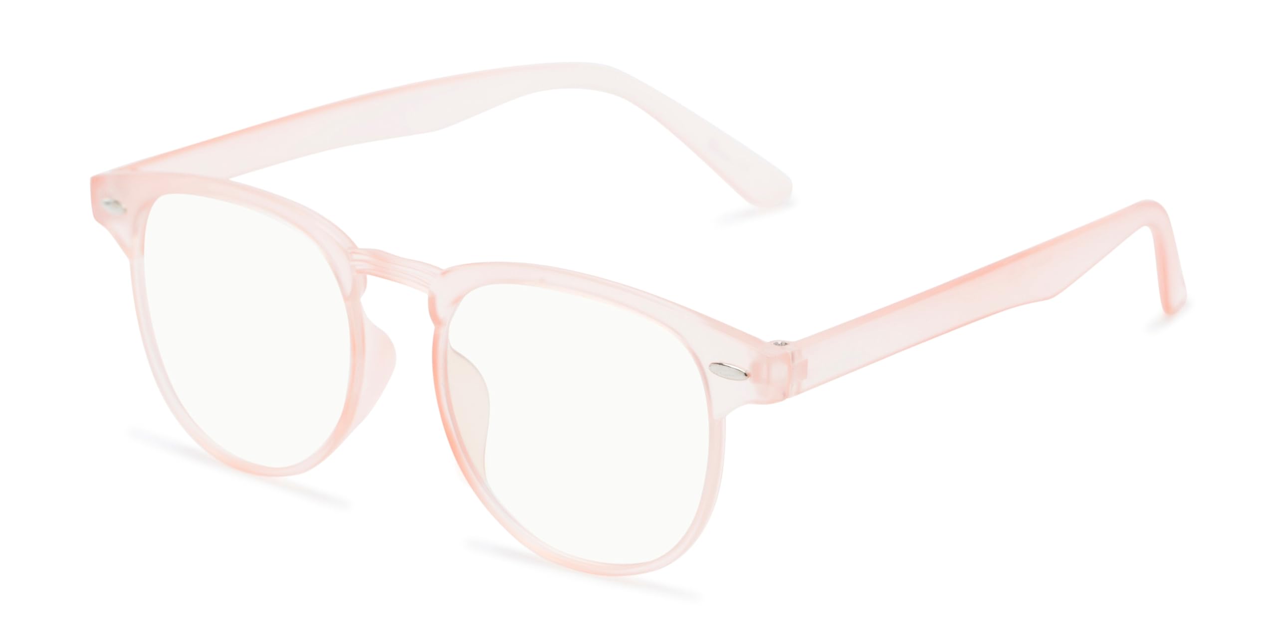 Blue Light Blocking Reading Glasses for Men & Women - Brick Round Frame Style | Computer Glasses, Office Use, Screen Time Protection