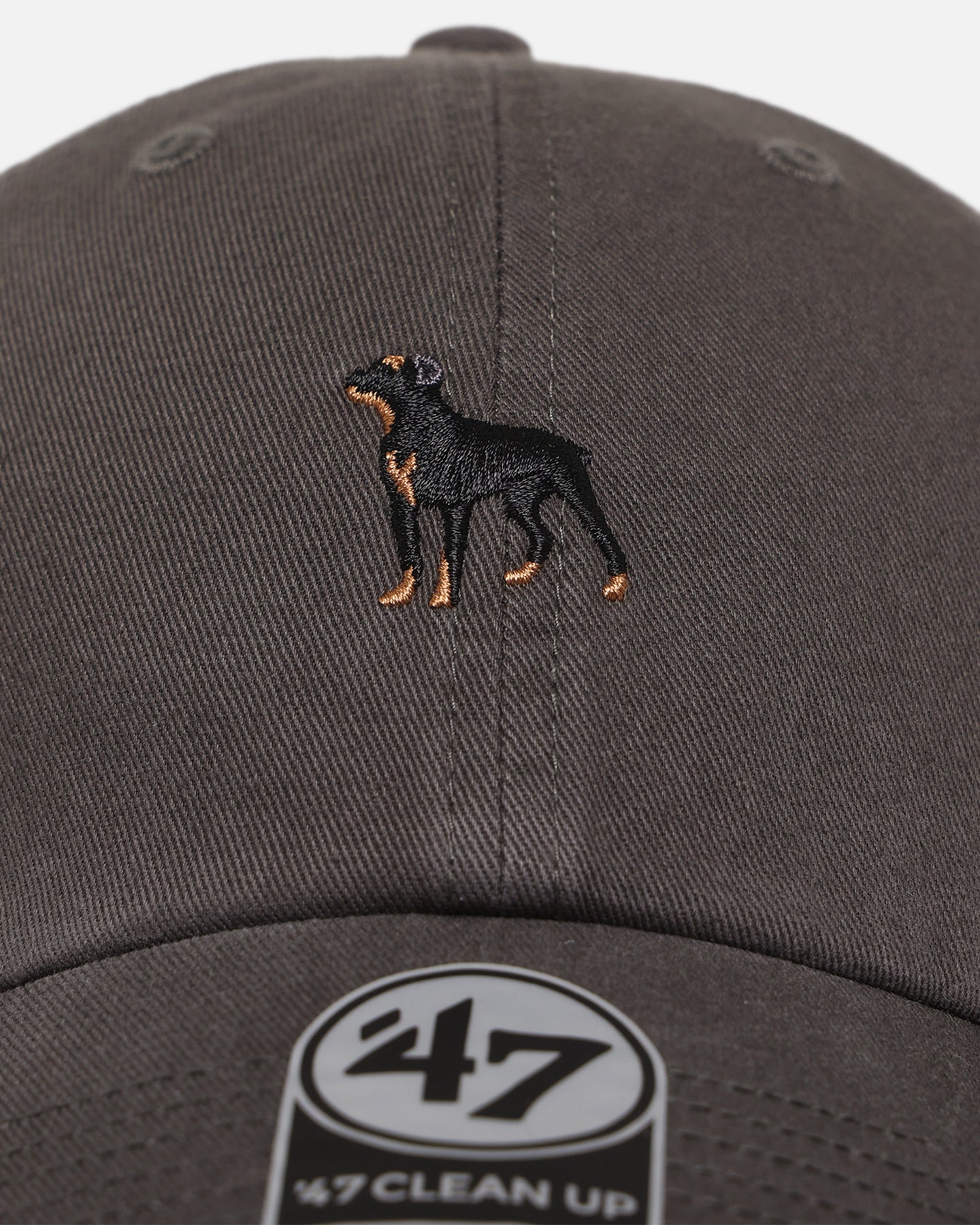 47 Brand Rottweiler Dog Collection Adjustable Strapback Hat - Charcoal Gray for Men's Casual Wear & Outdoor Activities