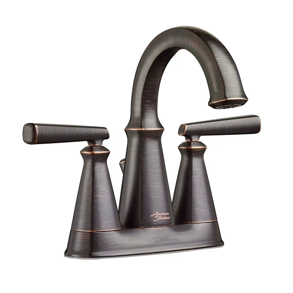 Edgemere® 4 Inch Centerset 2 Handle Bathroom Faucet - 1.2 GPM/4.5 LPM Water Flow - Chrome Finish - Lever Handles - Perfect for Bathroom Sink Vanity and Powder Room Renovation