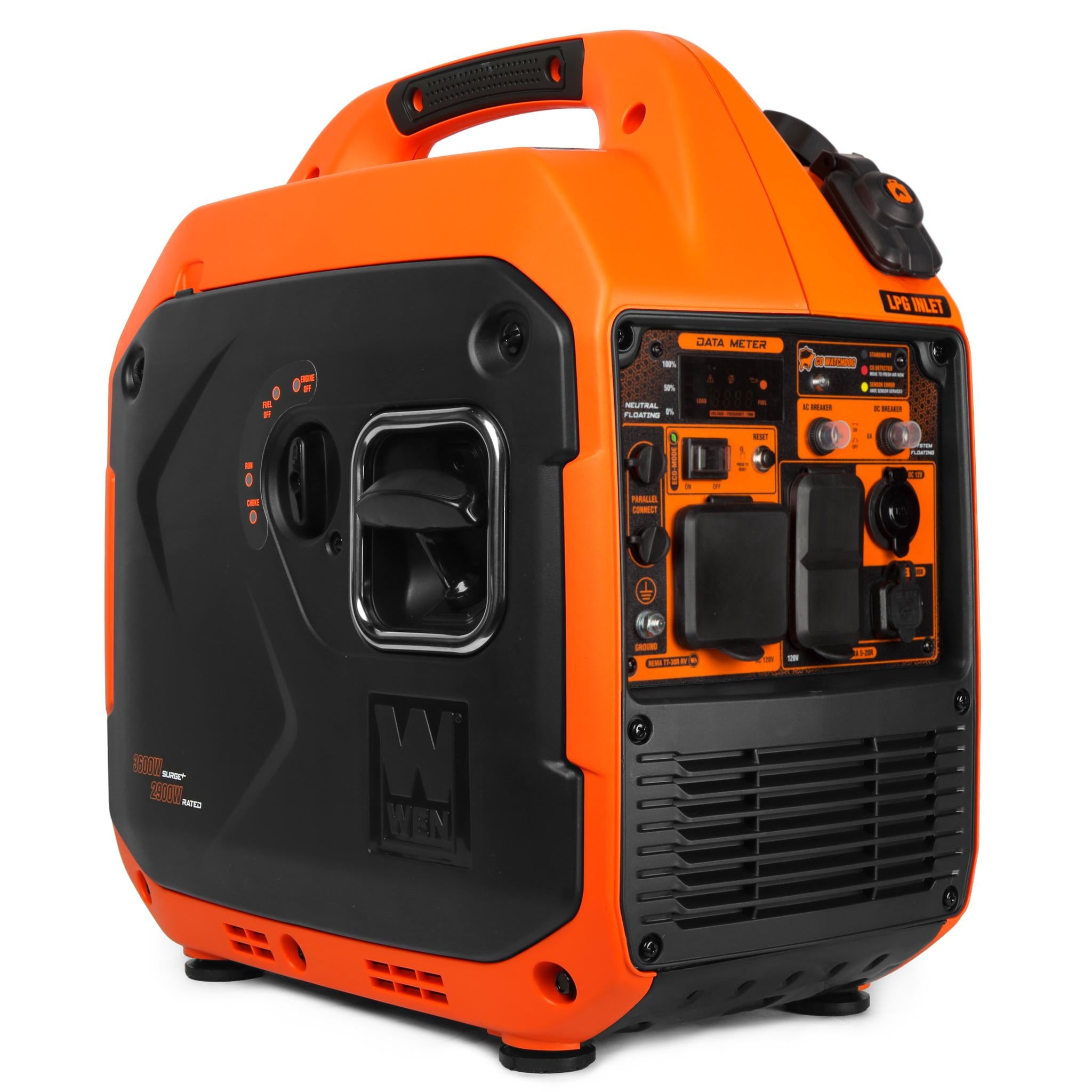 WEN DF360iX 3600W Dual Fuel Portable Inverter Generator - Quiet, Lightweight, RV Ready with CO Watchdog & Fuel Shut Off - Perfect for Camping, Emergency Power & Outdoor Activities