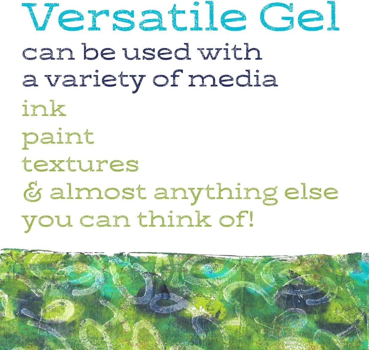 Gel Press Monoprinting Print Plates – 8” x 10” Reusable Gel Printing Plates for Card Making, Scrapbooking & Arts - 6-Pack Value Set for Artists & Crafters - Perfect for DIY Projects, Classroom Art Activities & Creative Printing Techniques