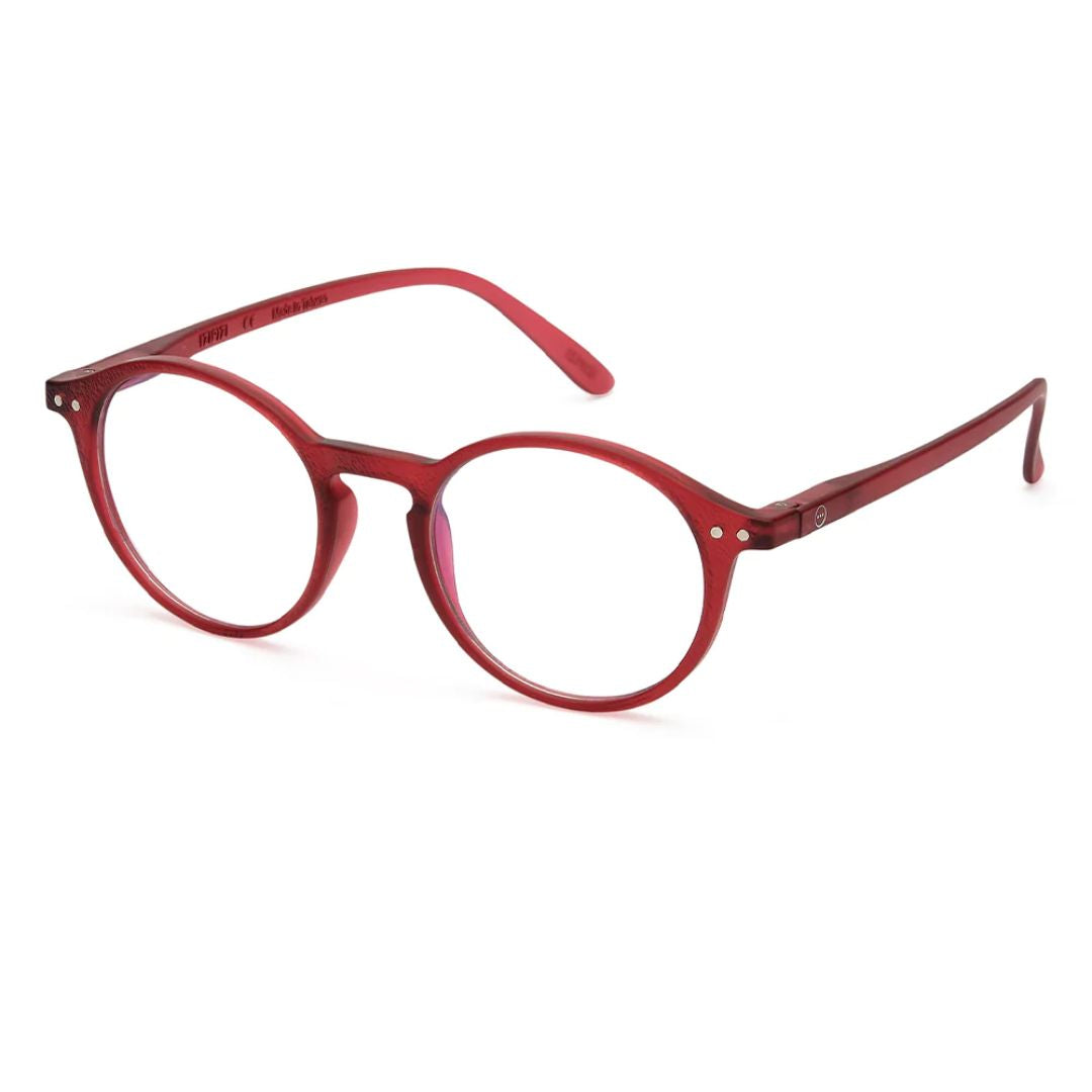 #D Reading Glasses for Women & Men - Stylish Rosy Red Lightweight Readers (+1.0 to +4.0) - Perfect for Reading, Crafts & Computer Work