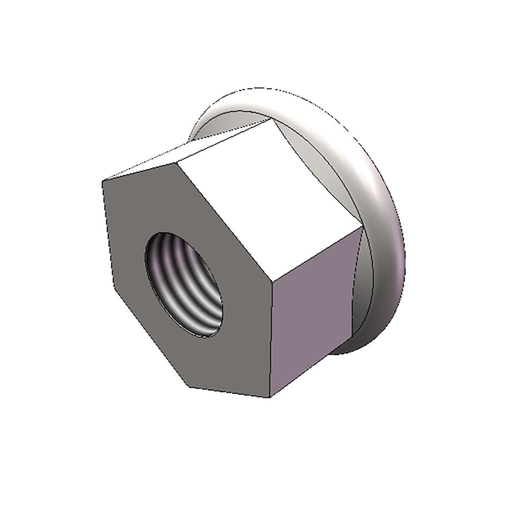 M4 Hex Flange Nut - 22mm Size, BD4802 - Durable Stainless Steel Fastener for Automotive, Machinery & DIY Projects