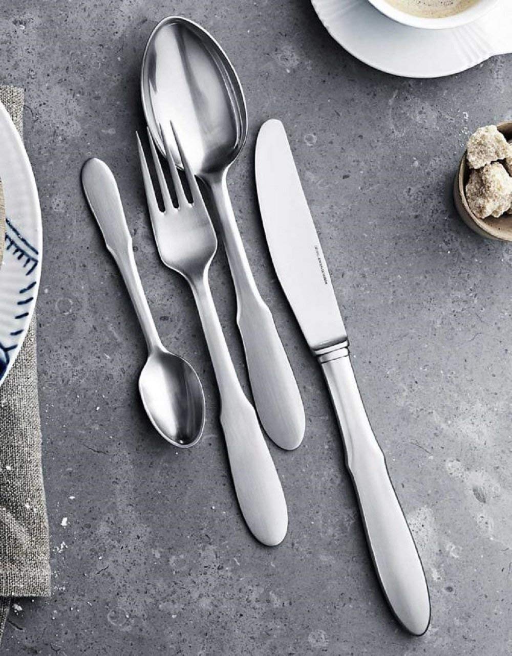 Georg Jensen Copenhagen Stainless Steel Serving Set - Elegant Flatware for Dining & Entertaining - Perfect for Dinner Parties, Weddings & Special Occasions