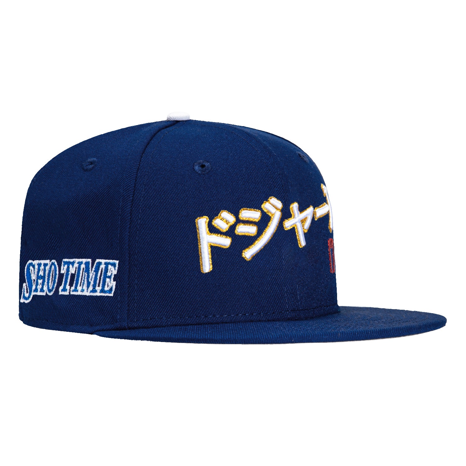 New Era 59Fifty Los Angeles Dodgers Shotime Patch Kanji Script Baseball Cap - Royal Blue - Official MLB Licensed Hat for Men & Women - Perfect for Baseball Games, Streetwear Fashion & Dodgers Fan Collection