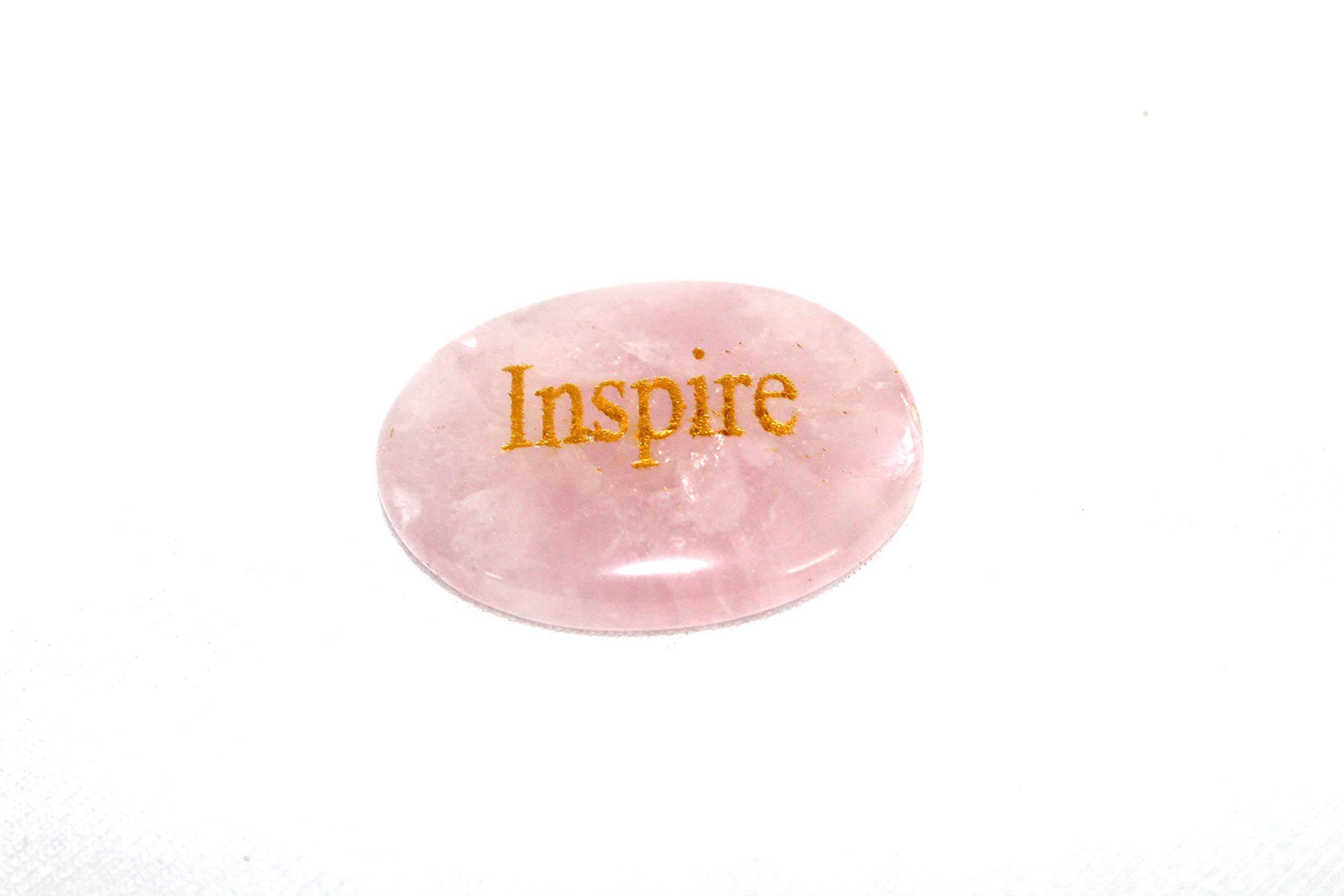 ENERGISED Rose Quartz Inspire Zibu Symbols - Angelic Reiki Healing Stones for Money Attraction & Prosperity | Spiritual Meditation, Home Decor, Gift for Crystal Lovers