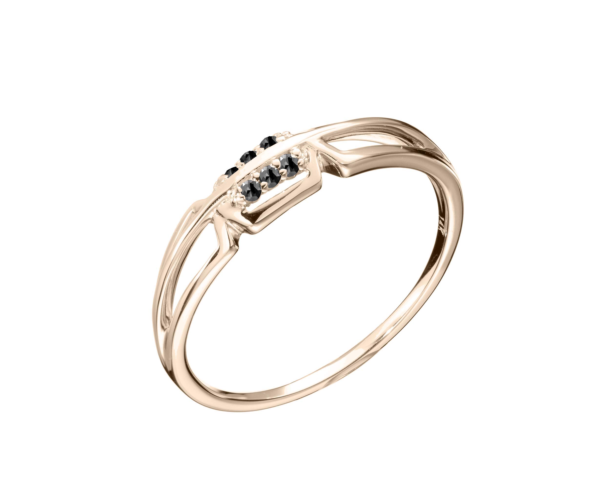 Majade 14K Yellow Gold Black Diamond Men's Wedding Band – Handmade Solid Gold Engagement Ring for Him | Perfect for Proposals, Anniversaries & Special Occasions