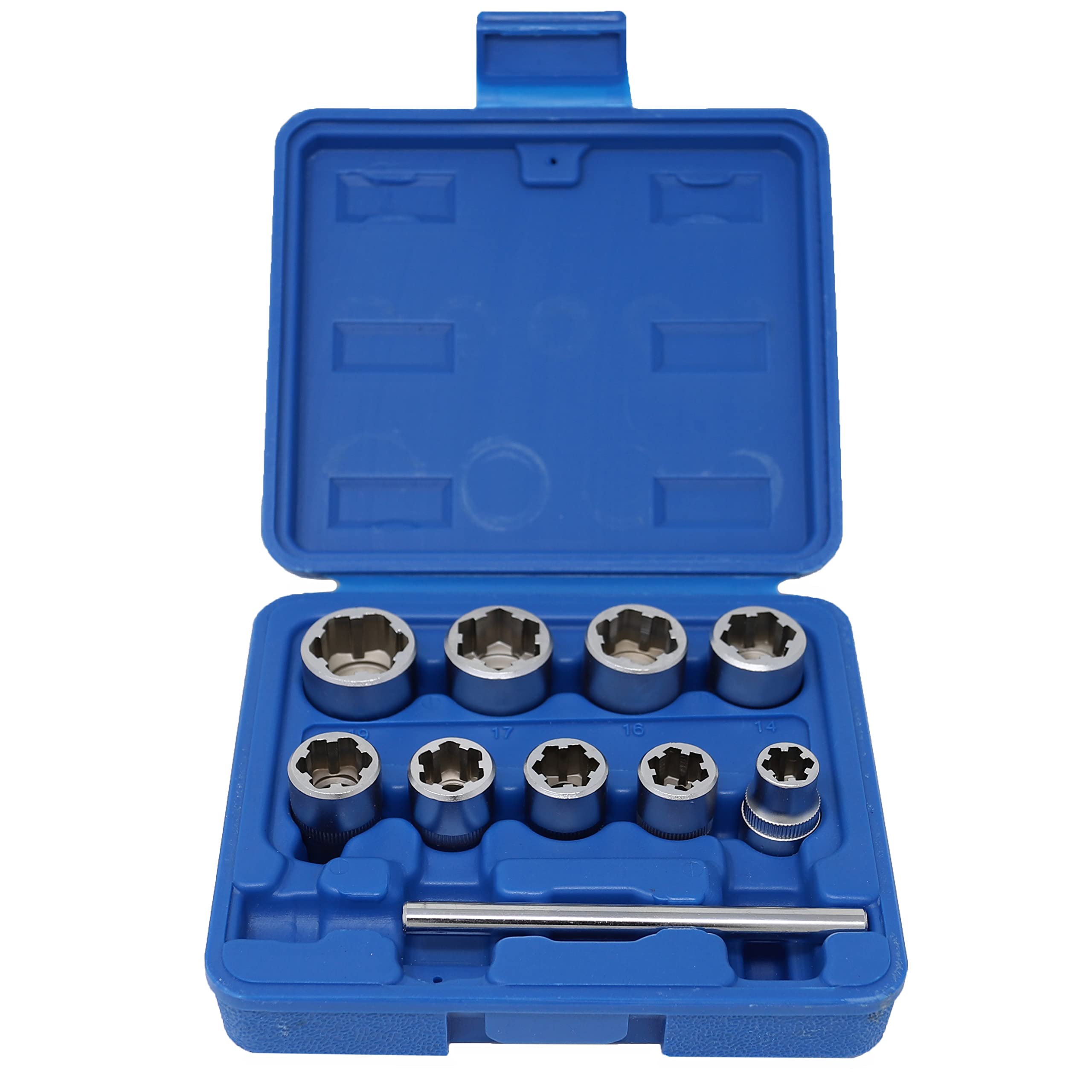10-Piece Metric Bolt Extractor Set - CTA Tools 1232 for Removing Stripped, Rusted or Damaged Bolts - Automotive & Machinery Repair Essential