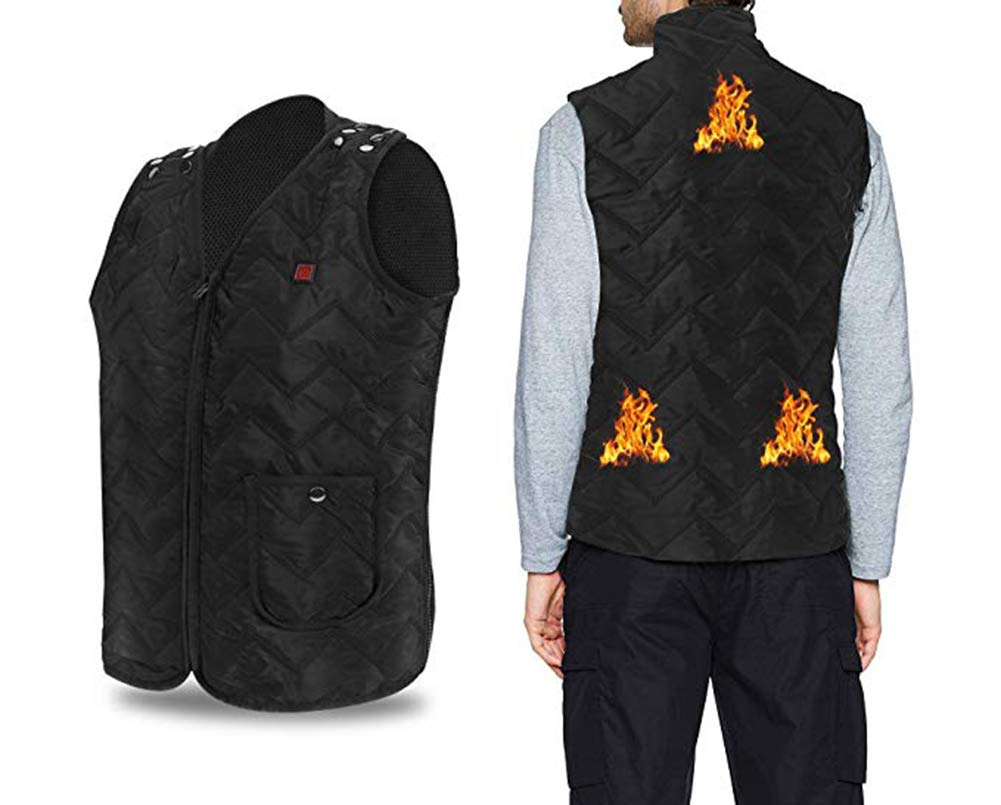 Electric Heated Vest for Men & Women - 5 Adjustable Heating Modes, USB Rechargeable Winter Body Warmer - Perfect for Outdoor Activities, Camping, Hiking & Cold Weather Commutes