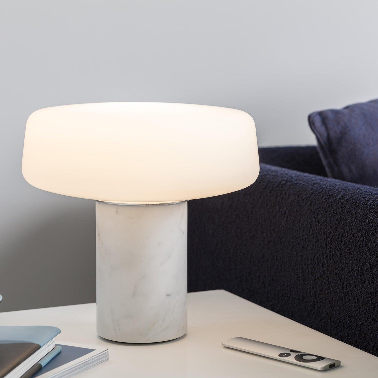 Modern Solid Wood Table Lamp - Warm White LED Light for Living Room, Bedroom, or Office Desk - Perfect for Reading, Working, and Creating Cozy Ambiance