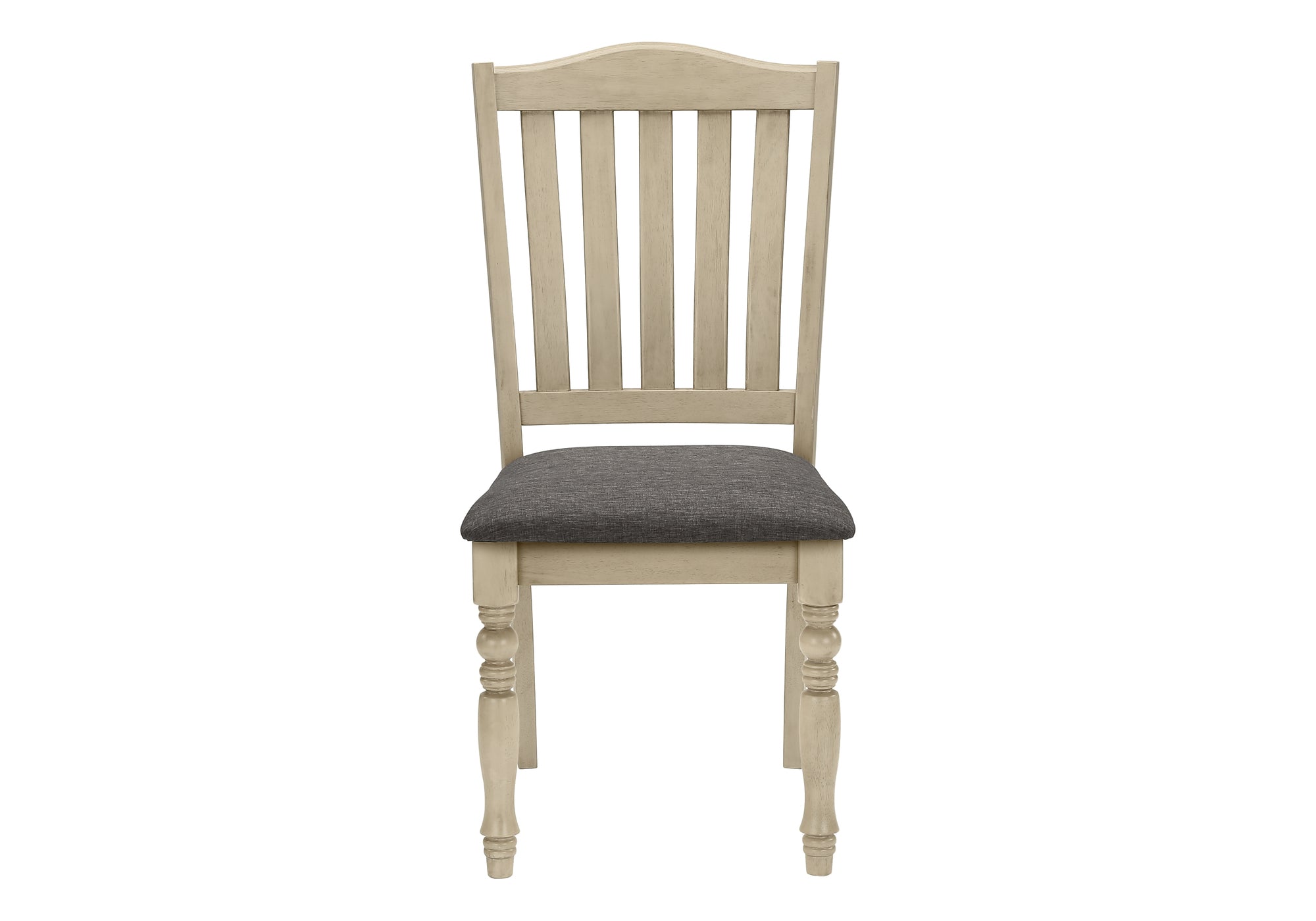 Antique Grey Upholstered Dining Chairs Set of 2 - 39