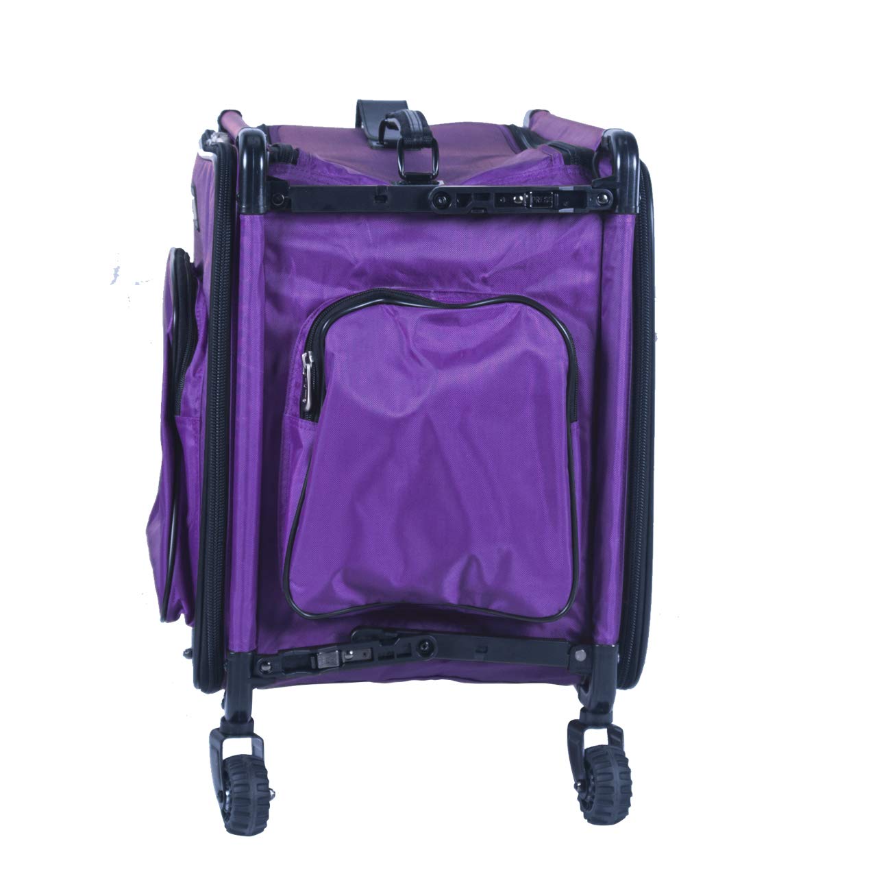 Tutto Serger Tote on Wheels - 17 Inch Purple Rolling Sewing Machine Bag | Perfect for Quilting, Craft Fairs & Sewing Classes