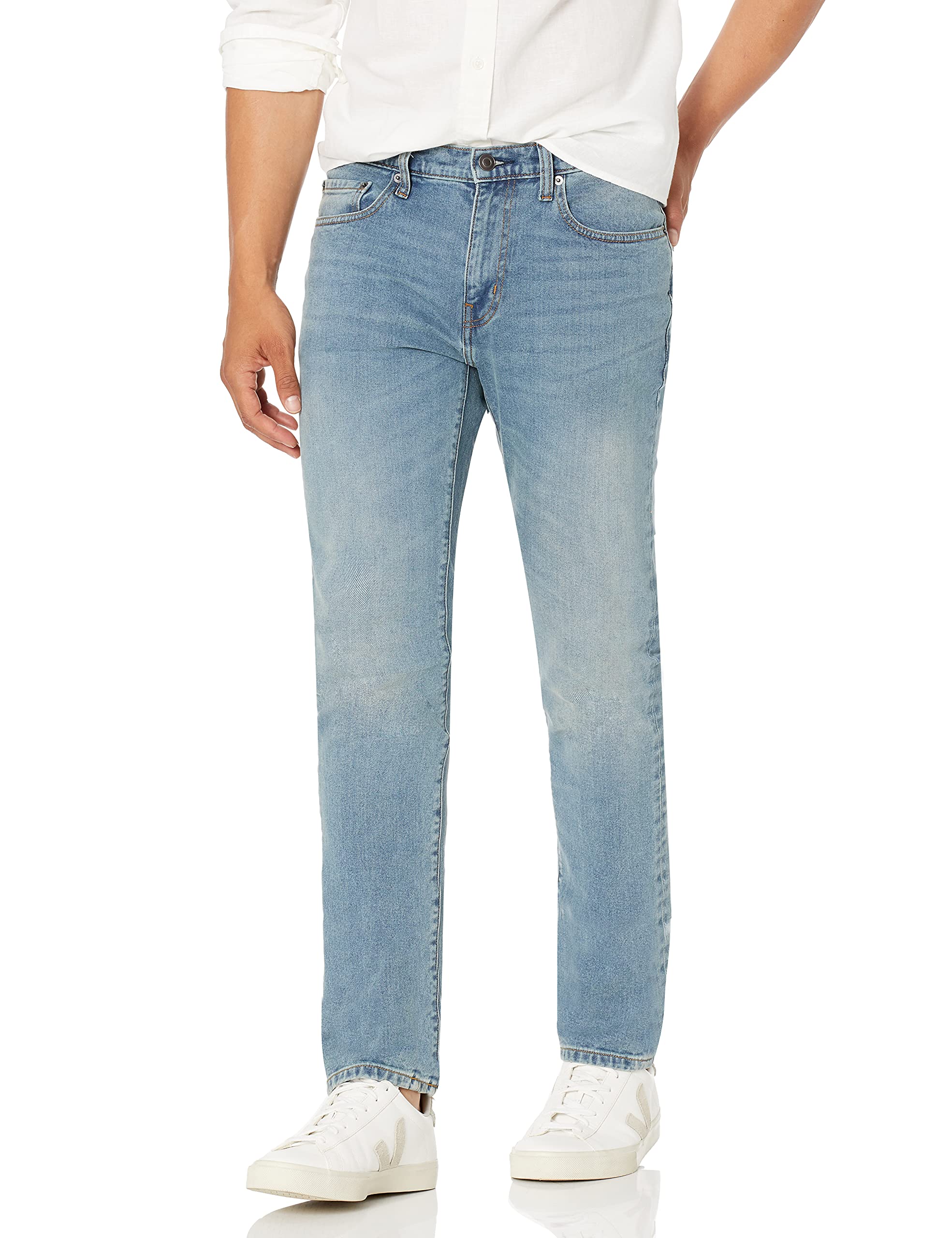 Amazon Essentials Men's Skinny-Fit Stretch Jean - Comfortable Slim Fit Denim Pants for Casual Wear & Everyday Use | Perfect for Office, Dating & Night Out