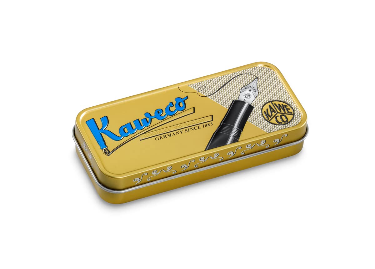 Kaweco DIA2 Nostalgic Twist Mechanical Pencil - 0.7mm Gold Luxury Writing Instrument with Tin Box | Premium Office & School Supplies | Perfect for Note Taking, Sketching & Gift Giving (14cm)