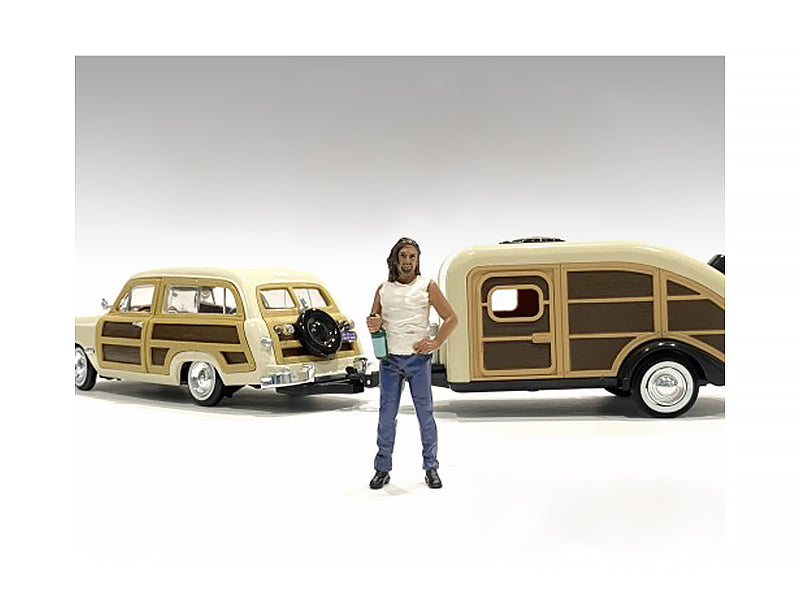 1/24 Scale Camper Figures (3-Pack) - Highly Detailed Miniature Campers for Diecast Models & Dioramas - Perfect for RC Car Scenes, Model Train Layouts & Collectible Displays