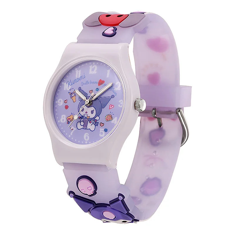 Sanrio Hello Kitty Anime Wrist Watch for Women & Girls - Cute Pink Digital Watch with Adjustable Band, Perfect for School, Work, and Everyday Fashion Accessory