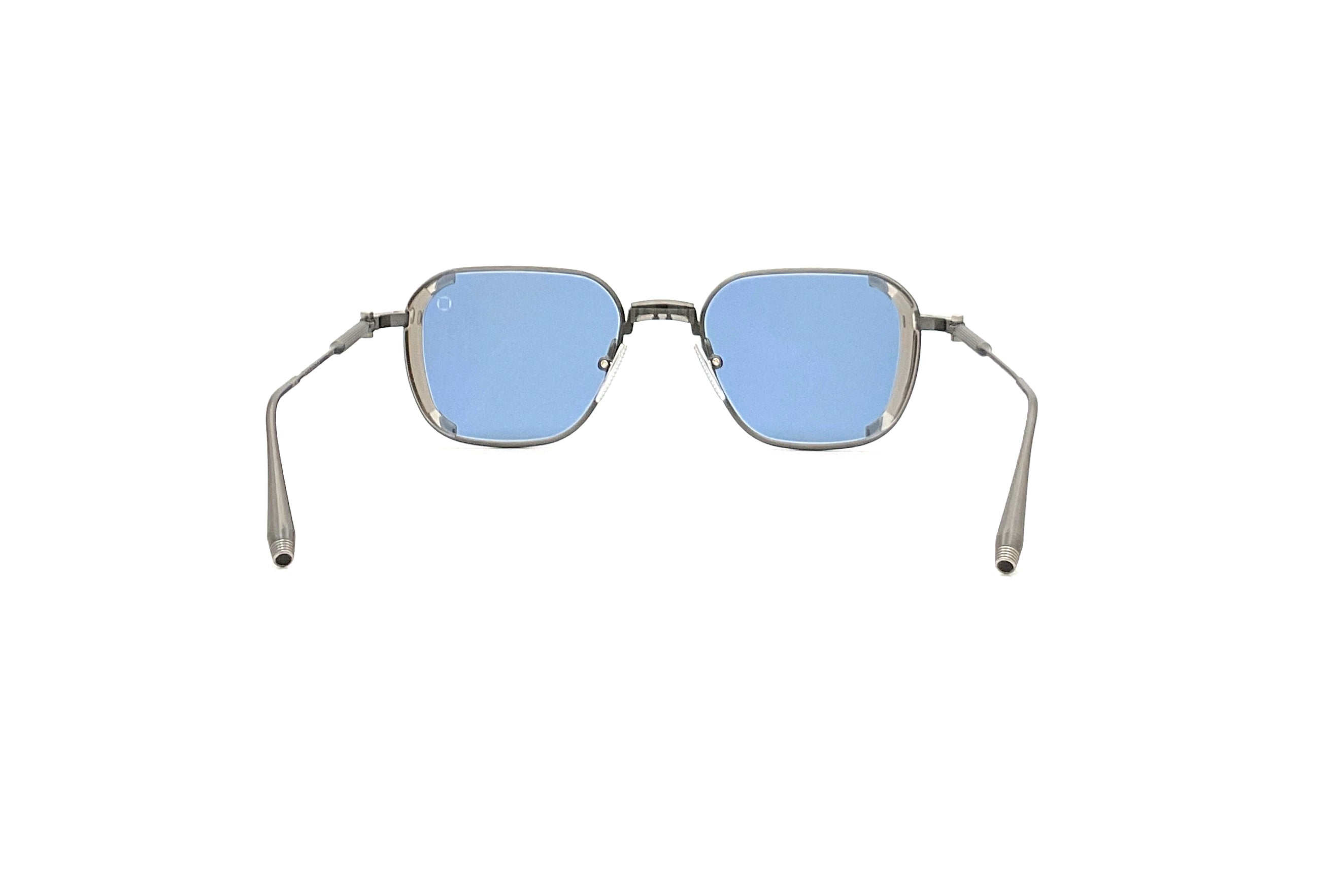 Akoni Eclipse Sunglasses - Crystal Dark Grey & Antique Pewter Polarized Lenses for Men & Women - Perfect for Driving, Beach & Outdoor Activities