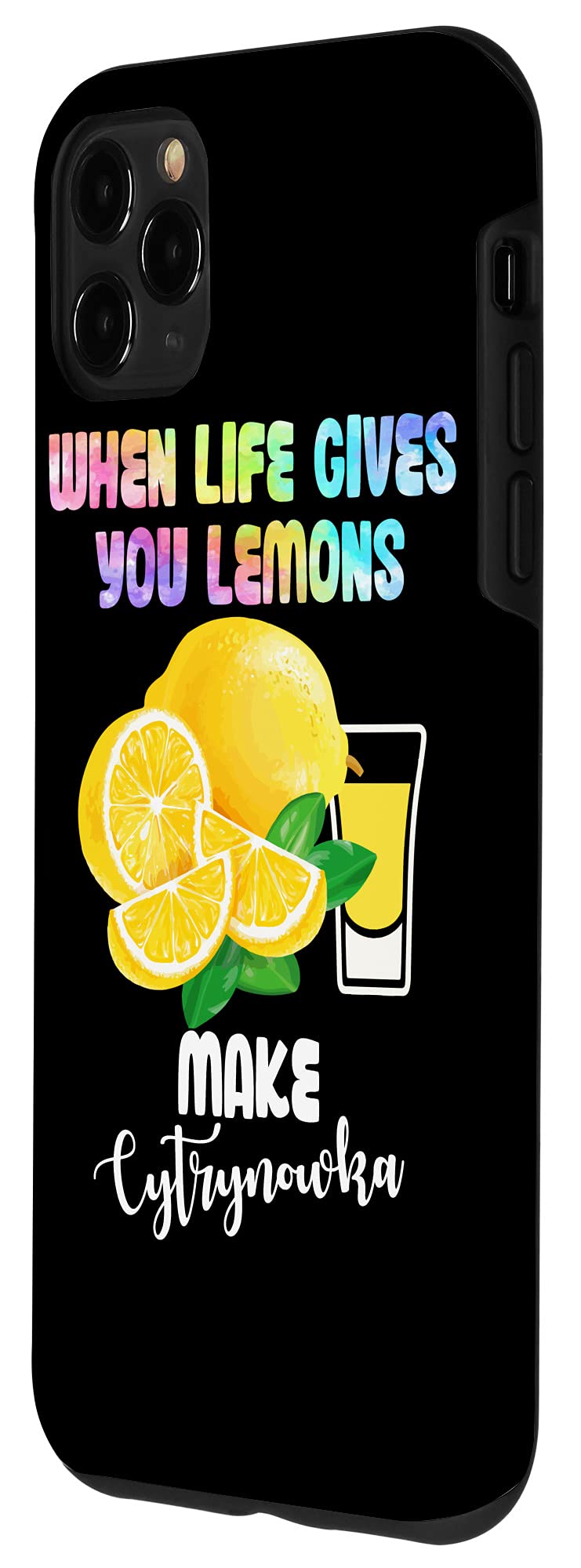 iPhone 11 Pro Max Case - Funny 'When Life Gives You Lemons' Design - Shockproof Protective Cover for iPhone 11 Pro Max - Perfect for Everyday Use, Travel & Gifts