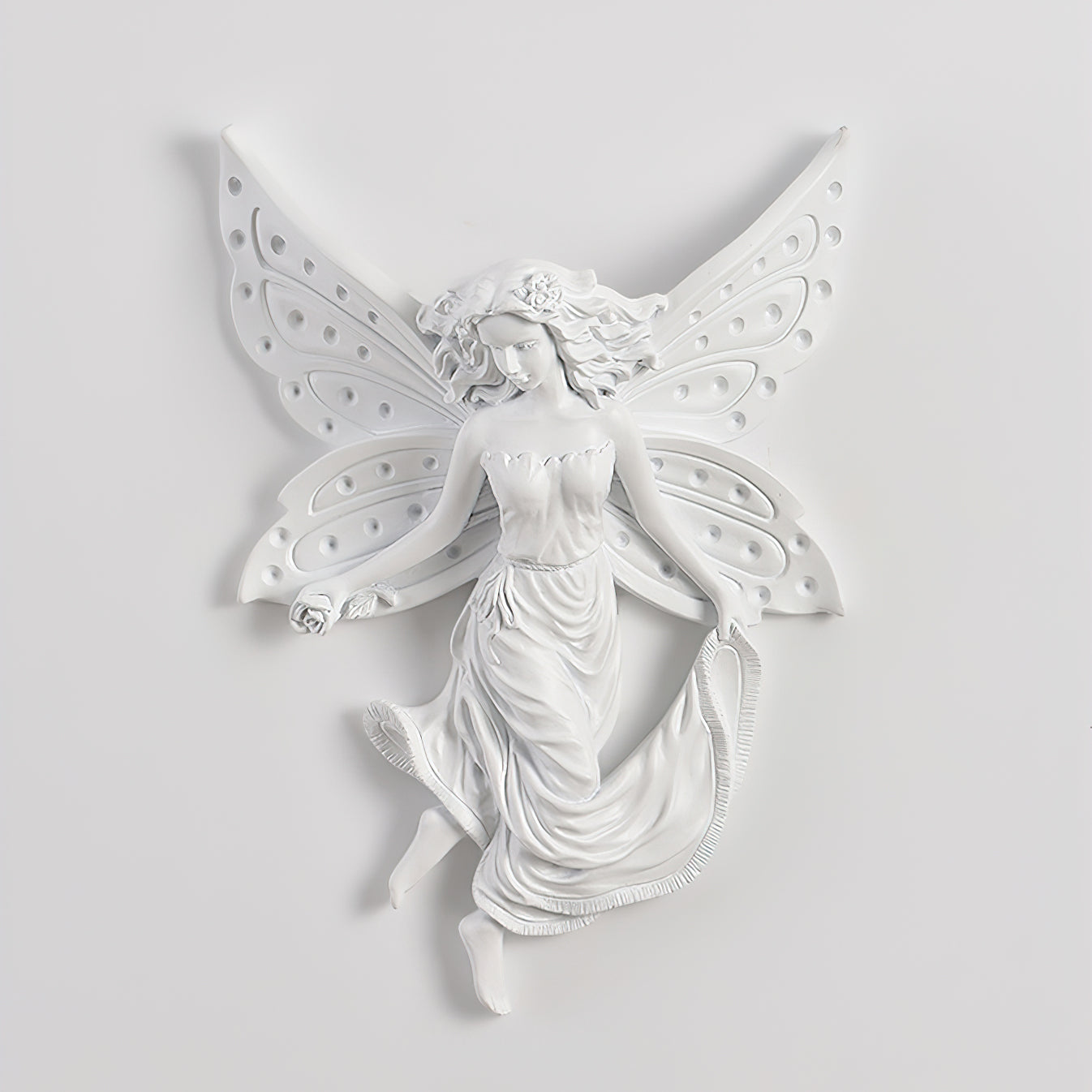 Angel Resin Wall Lamp - Elegant Decorative Lighting for Bedroom, Living Room & Hallway - Perfect for Home Decor & Ambient Lighting