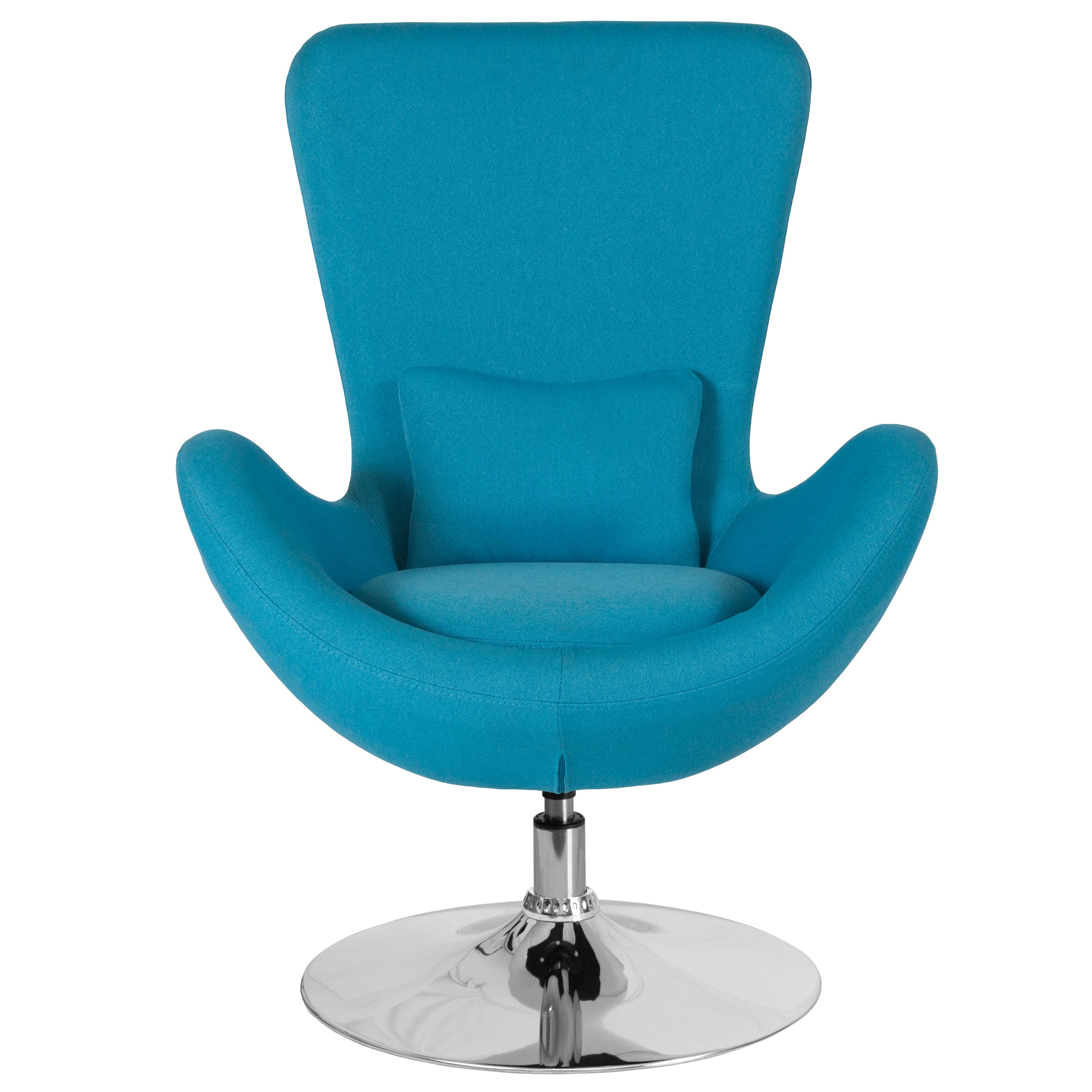 FLASH Egg Series Lounge Fabric Side Reception Chair CH 162430 - Modern Office Waiting Room Chair for Hotel Lobby, Reception Area, and Business Lounge