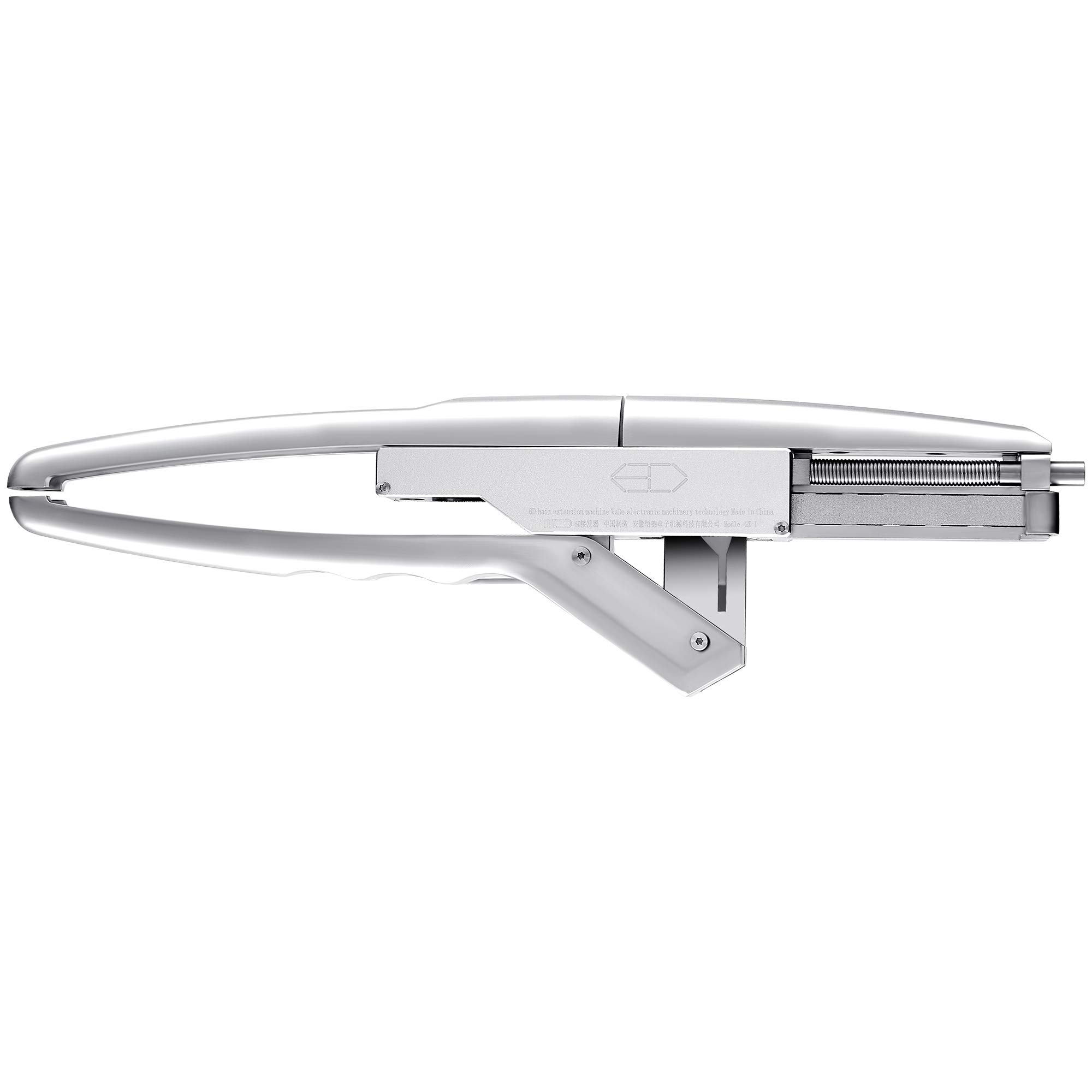 6D Hair Extensions Machine Kit - 2nd Gen No-Trace Human Hair Extension Tool (Silver) | Professional Salon-Grade Hair Extension Applicator for Seamless Blending & Volume Boost | Perfect for Weddings, Parties & Daily Styling