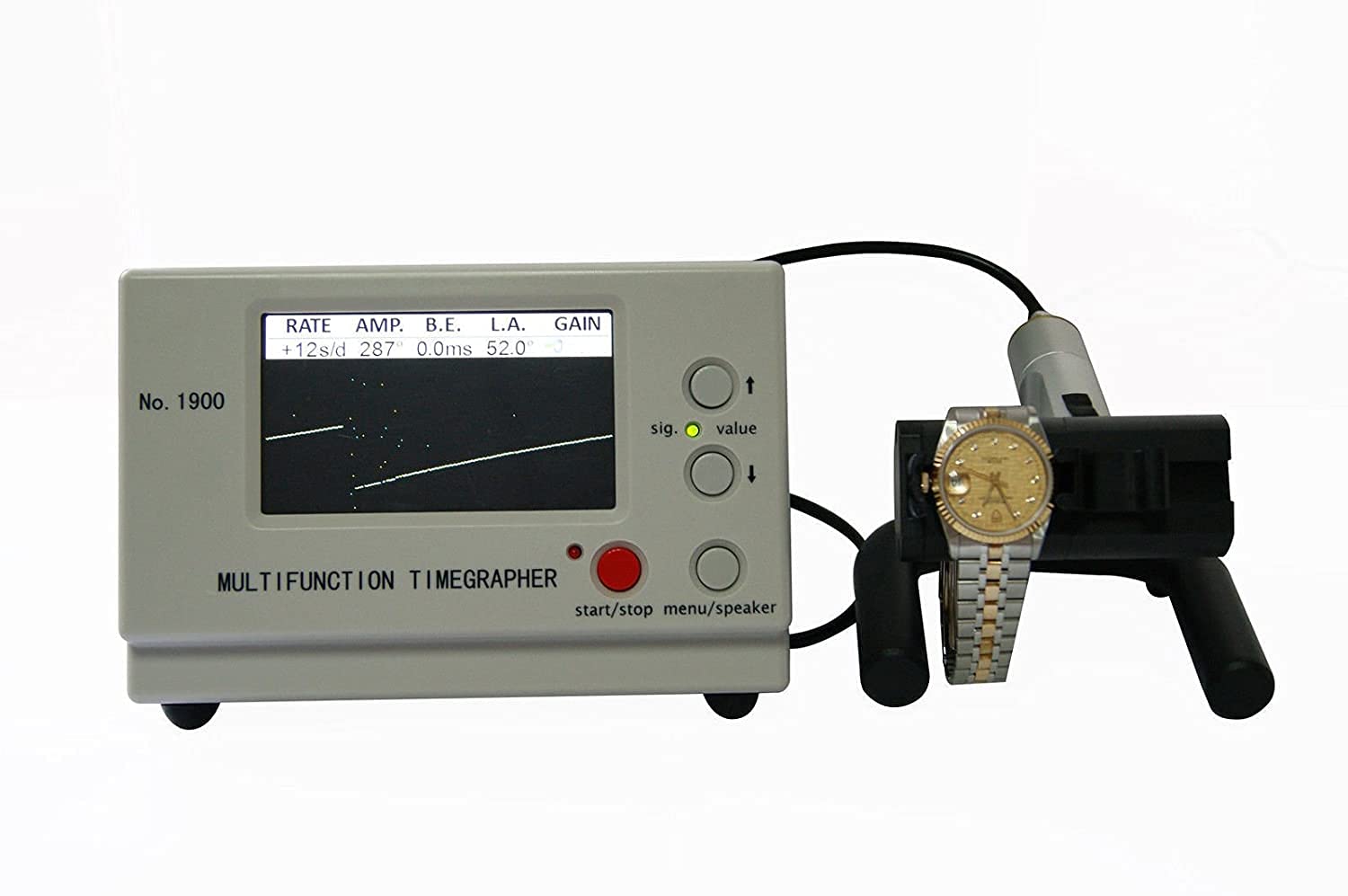 MTG-1900 Professional Mechanical Watch Timegrapher - Multifunction Watch Timing Tester for Watchmakers & Repair Shops - Accurate Time Measurement Tool for Luxury Watches & Chronographs